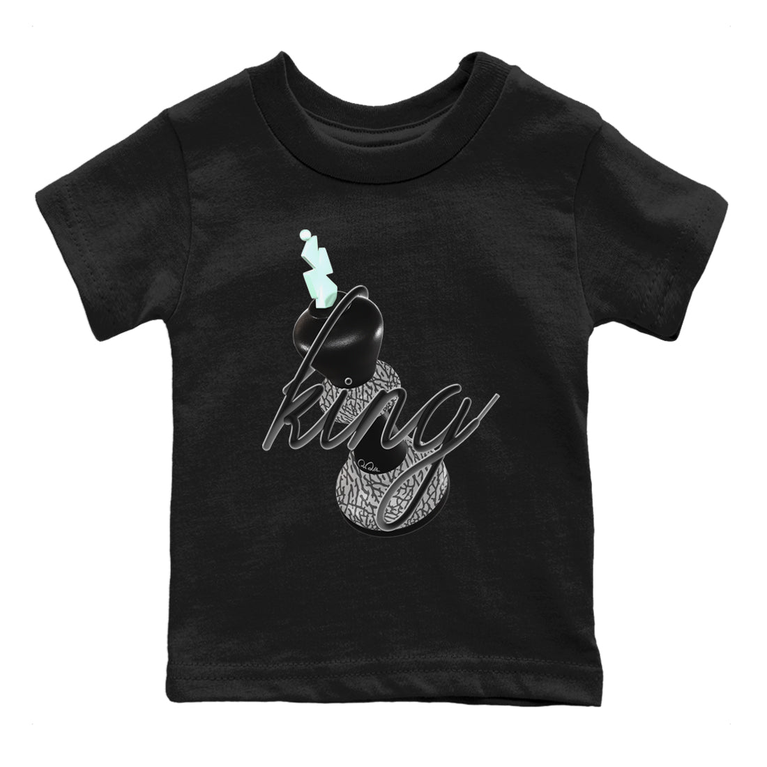 3D King snkmatch Tees Kids - Air Jordan 3 Green Glow