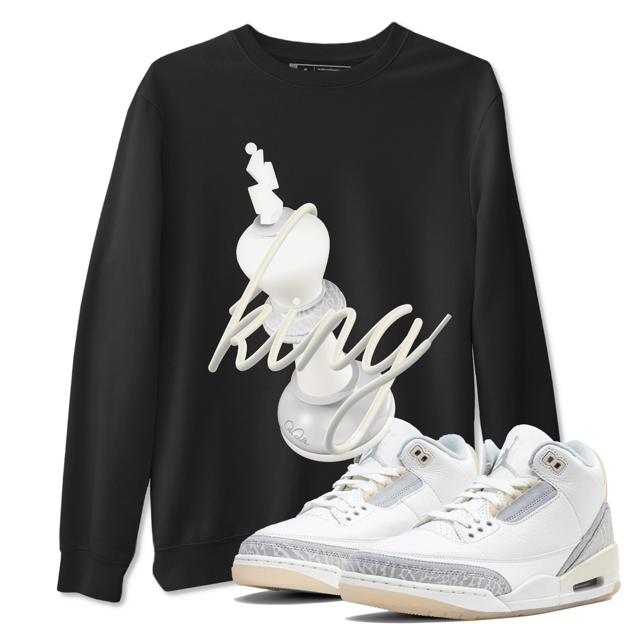 3D King snkmatch Tees - Air Jordan 3 Ivory