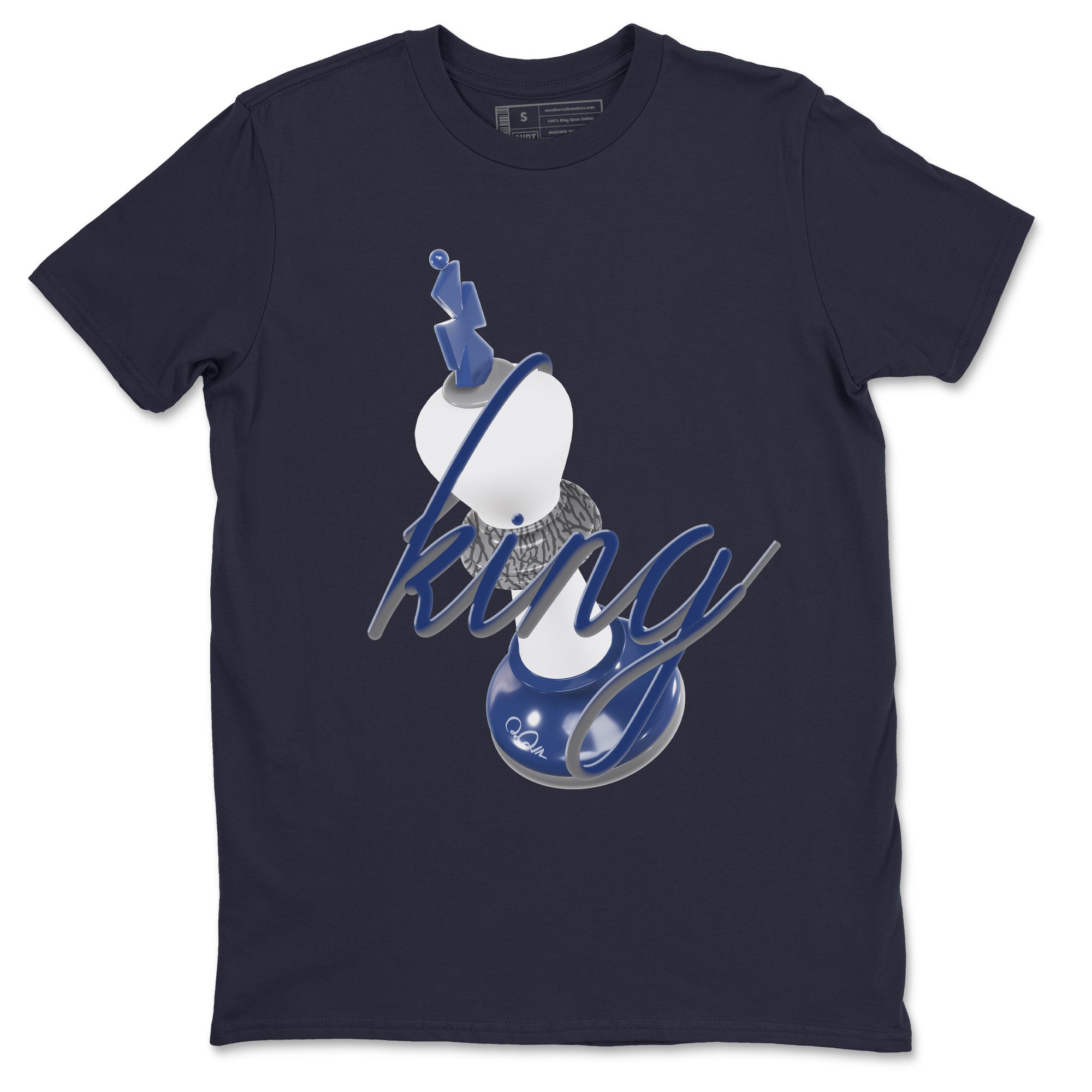 3D King snkmatch Tees - Air Jordan 3 Midnight Navy 2023