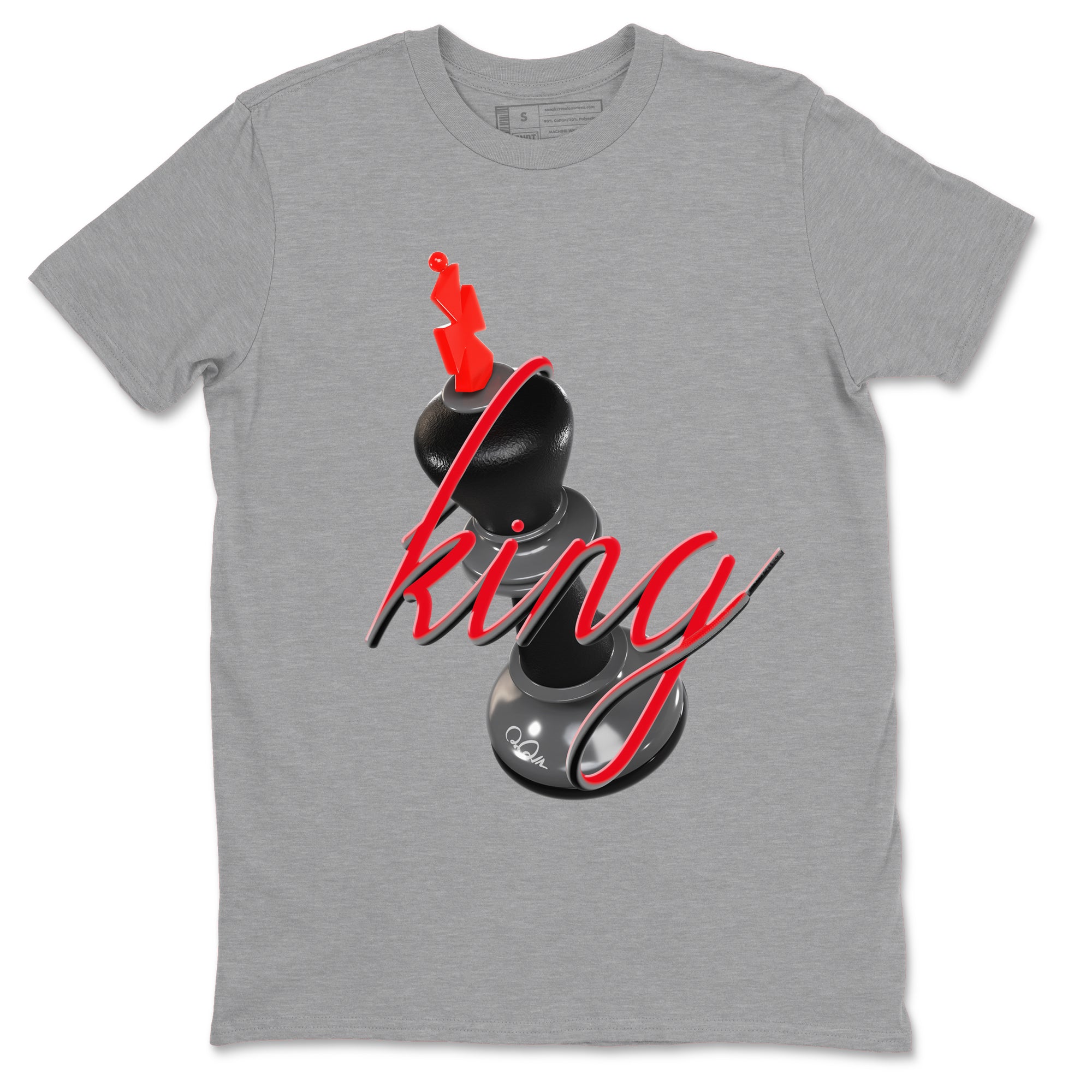 3D King snkmatch Tee - Air Jordan 4 Bred Reimagined