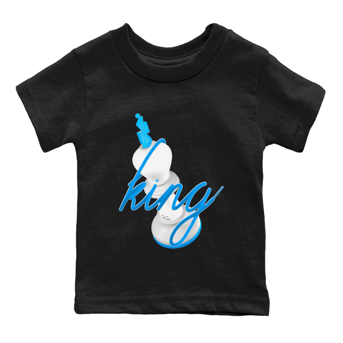 3D King snkmatch Tees Kids - Air Jordan 4 Military Blue