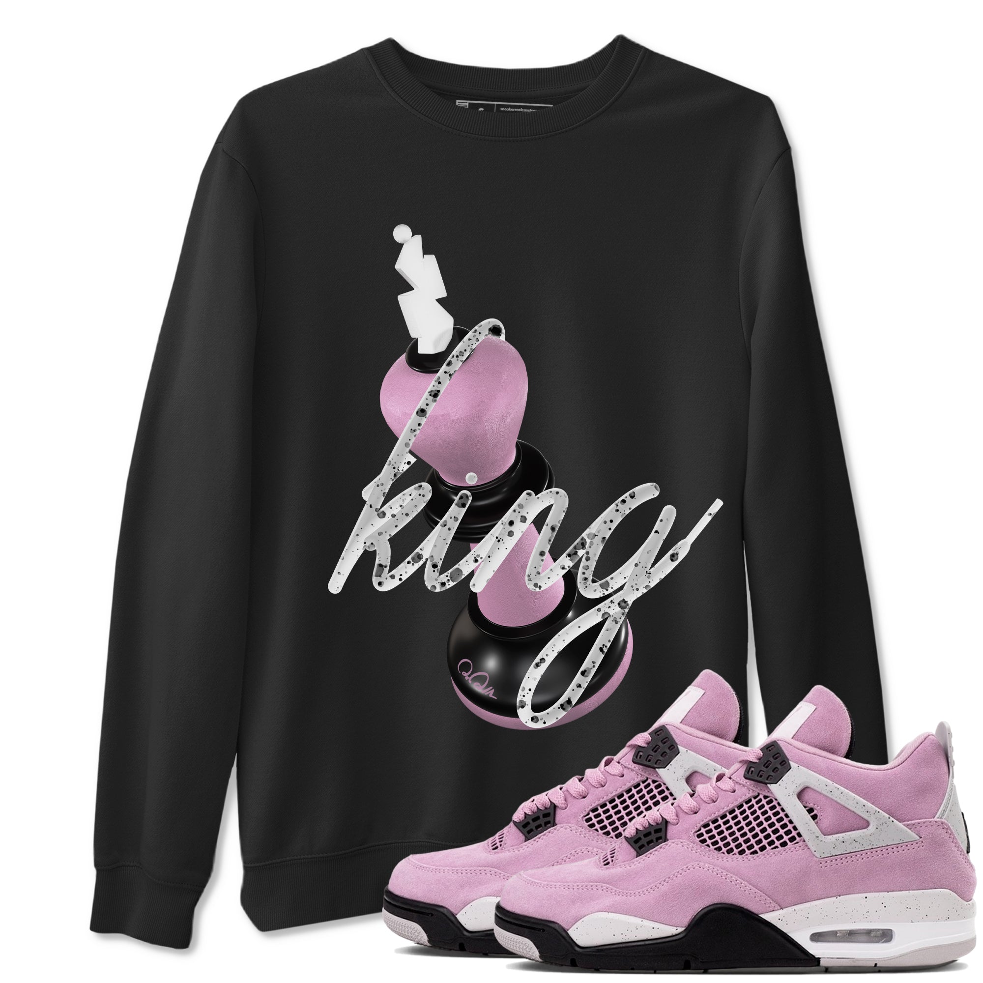 3D King snkmatch Tees - Air Jordan 4 Orchid