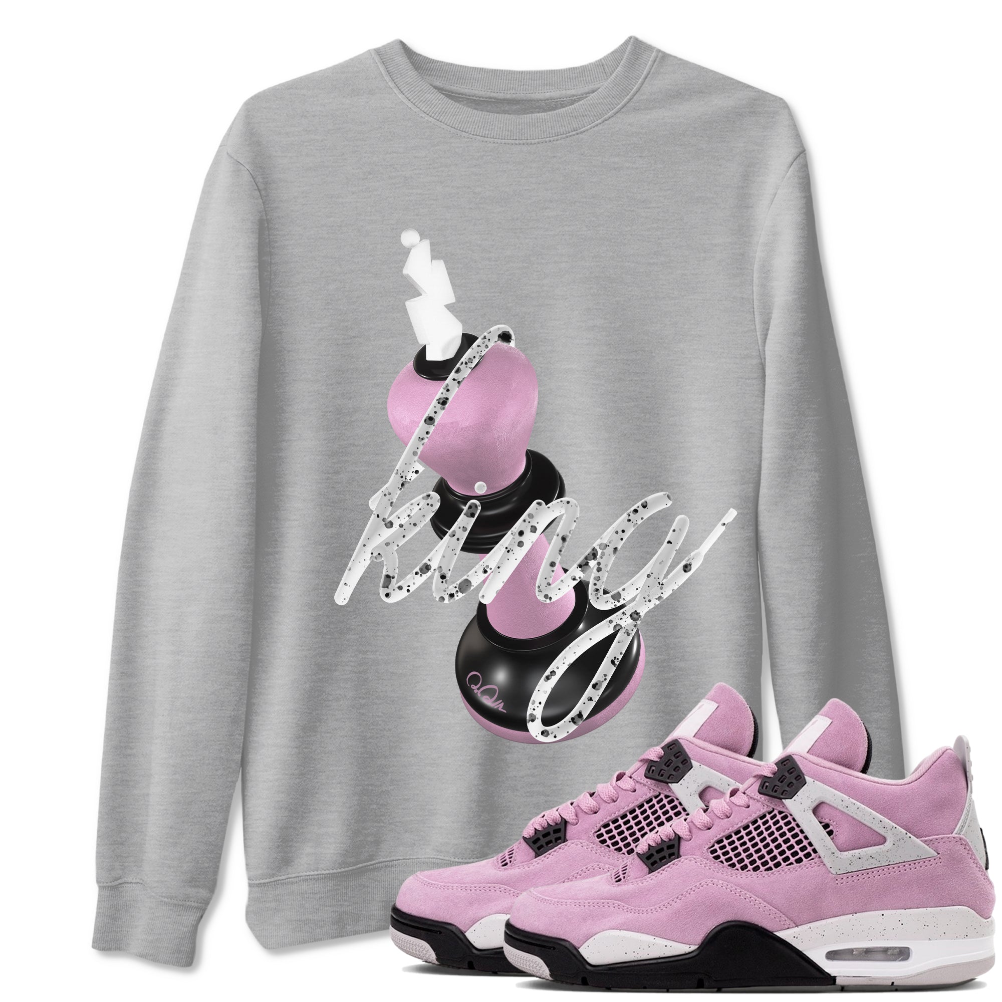 3D King snkmatch Tees - Air Jordan 4 Orchid
