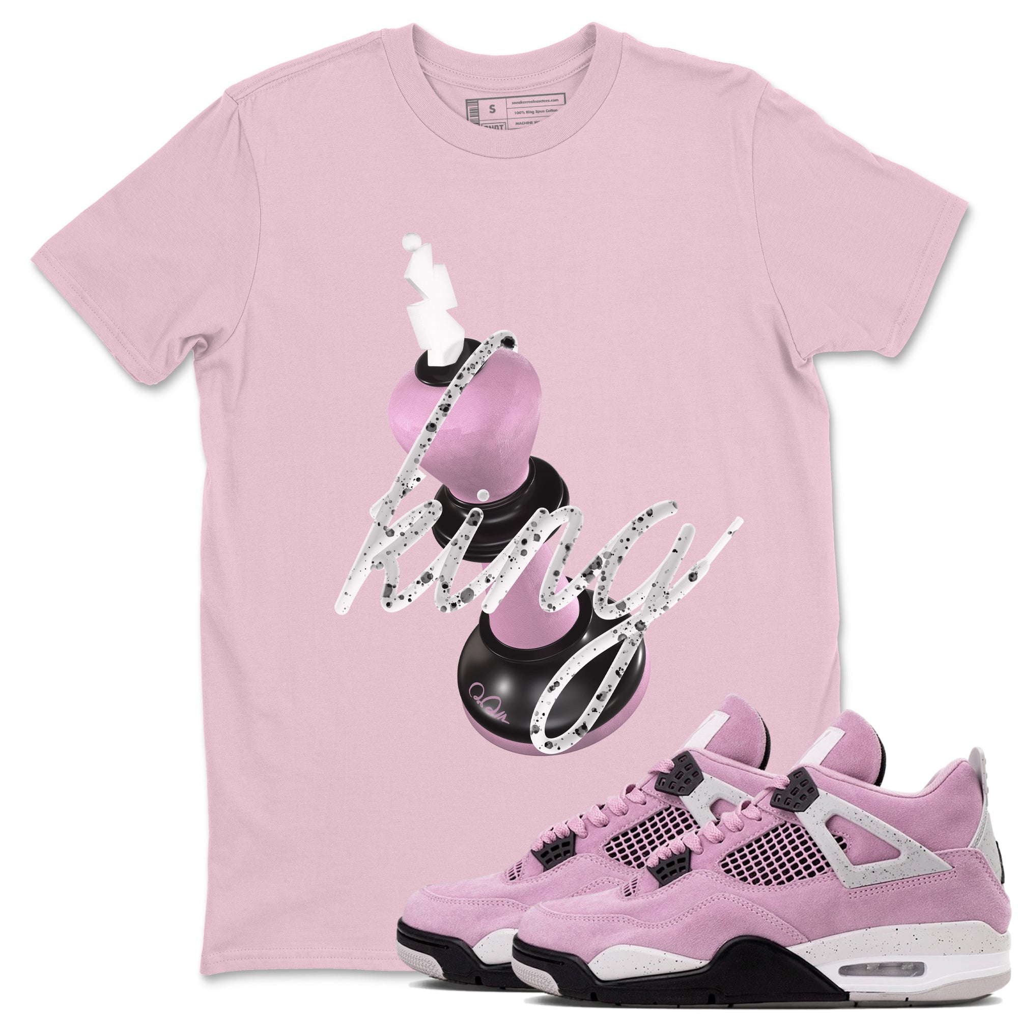 3D King snkmatch Tees - Air Jordan 4 Orchid