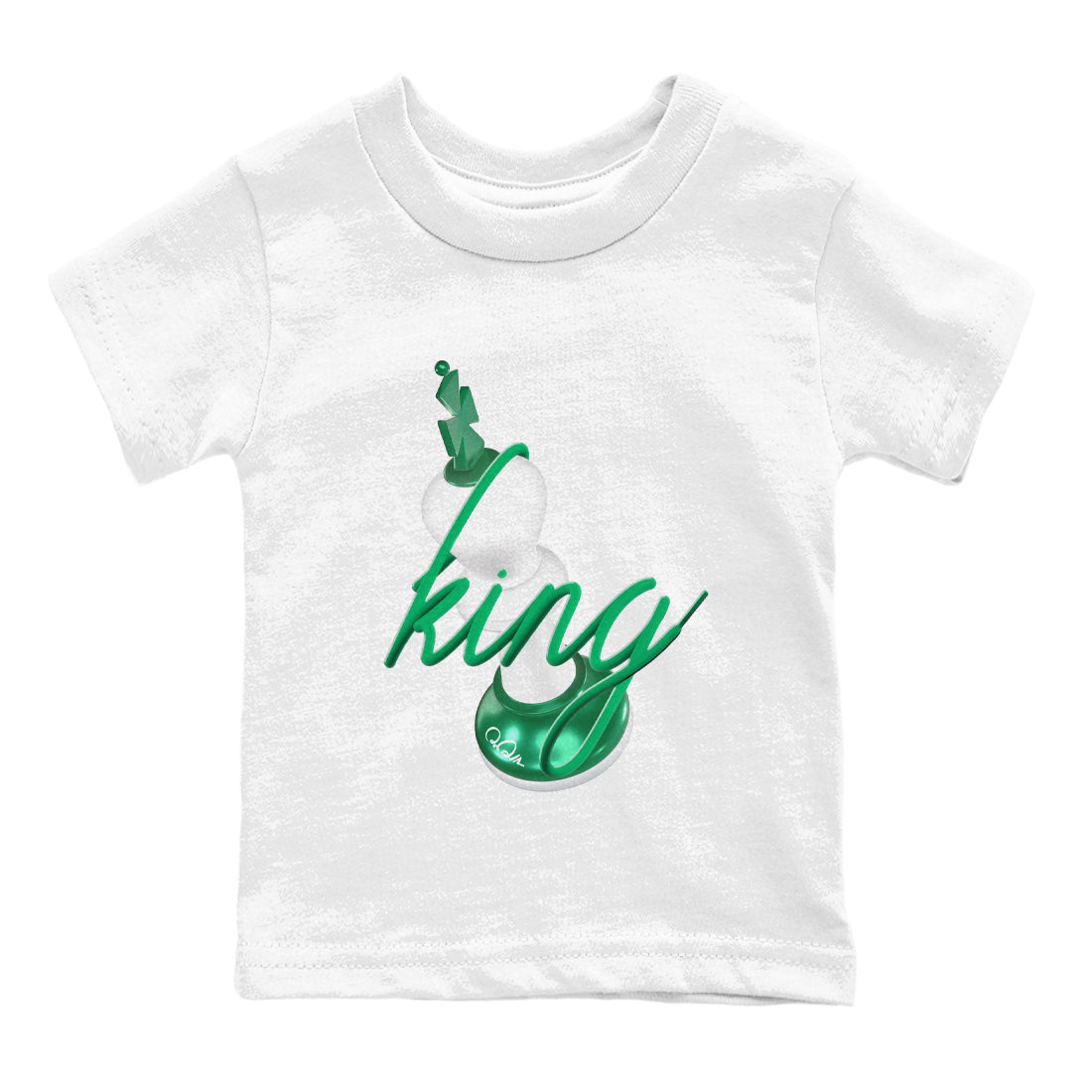 3D King snkmatch Tees Kids - Air Jordan 4 Oxidized Green