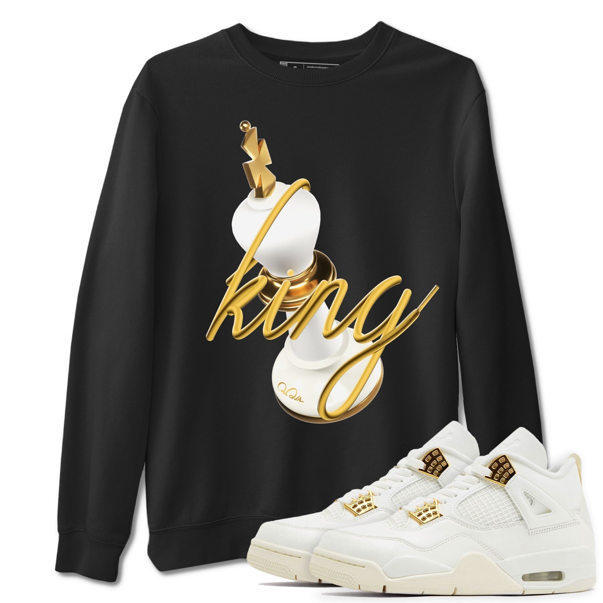 3D King snkmatch Tees - Air Jordan 4 Sail 2024