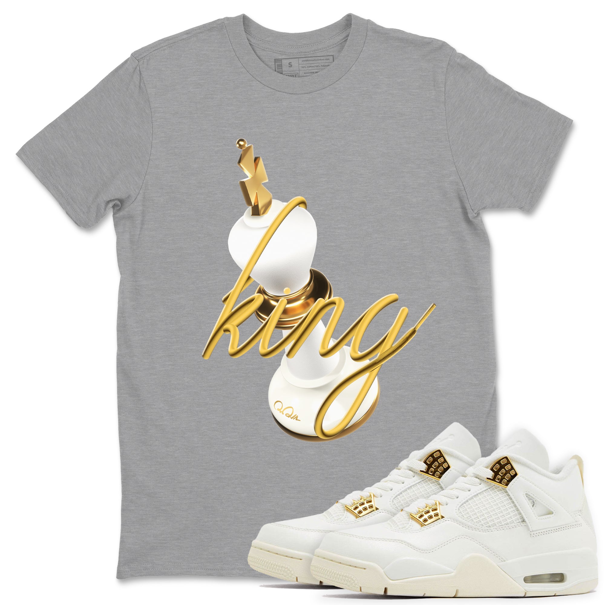 3D King snkmatch Tees - Air Jordan 4 Sail 2024