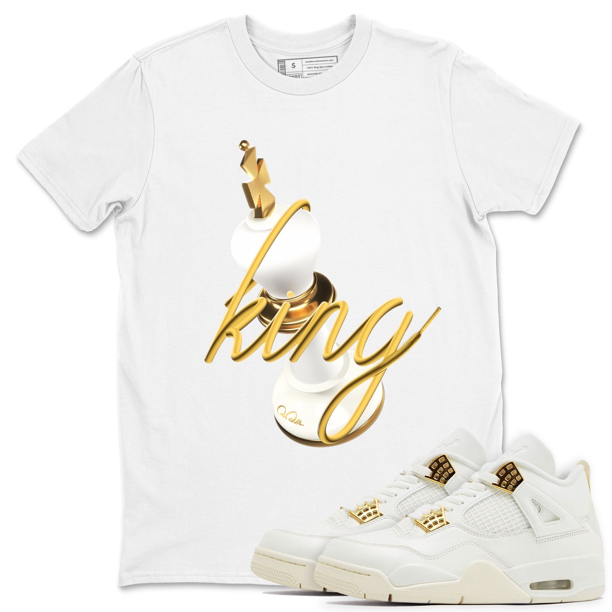 3D King snkmatch Tees - Air Jordan 4 Sail 2024