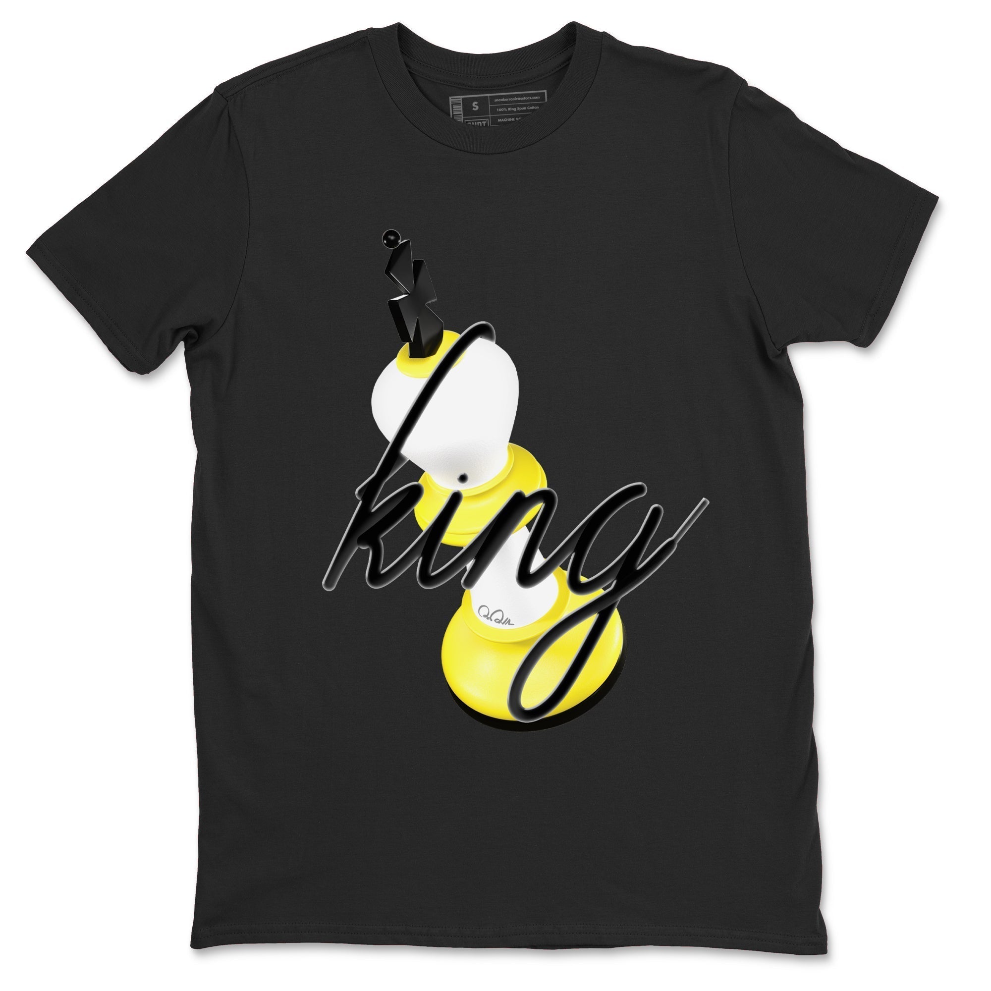 3D King snkmatch Tees - Air Jordan 4 Vivid Sulfur