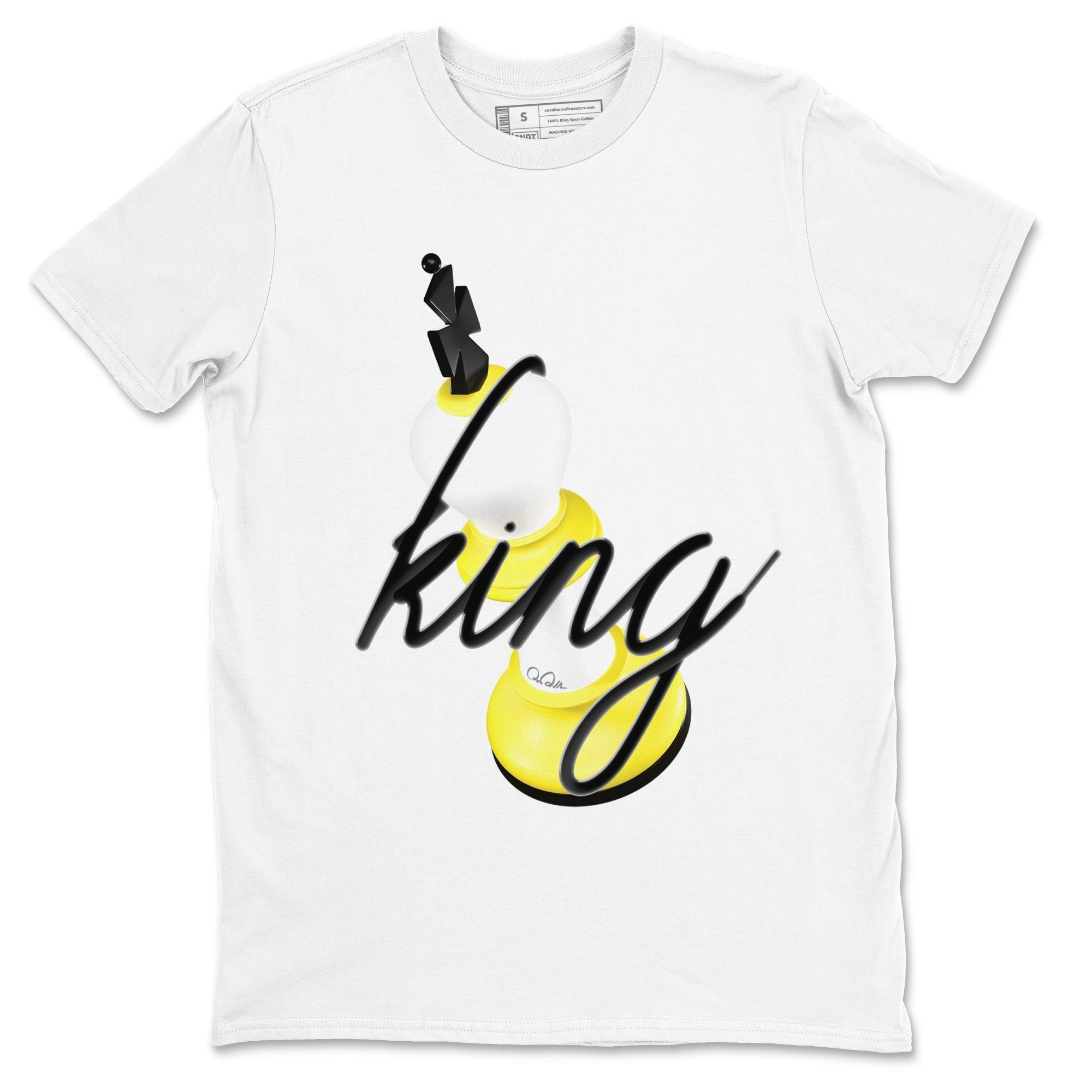3D King snkmatch Tees - Air Jordan 4 Vivid Sulfur