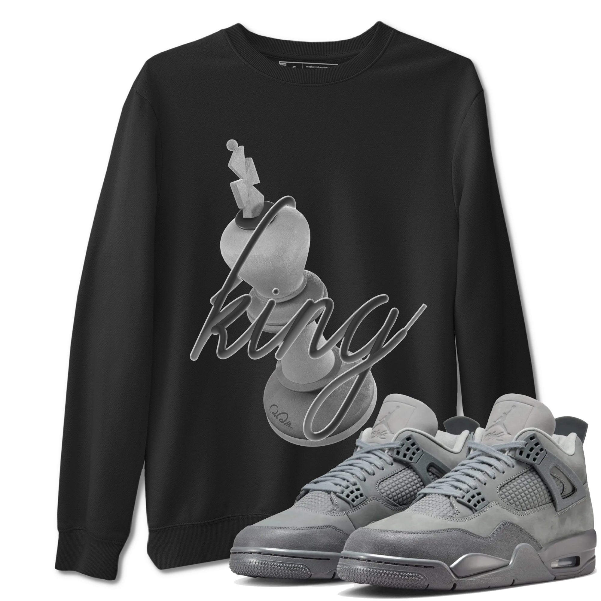 3D King snkmatch Tees - Air Jordan 4 Wet Cement
