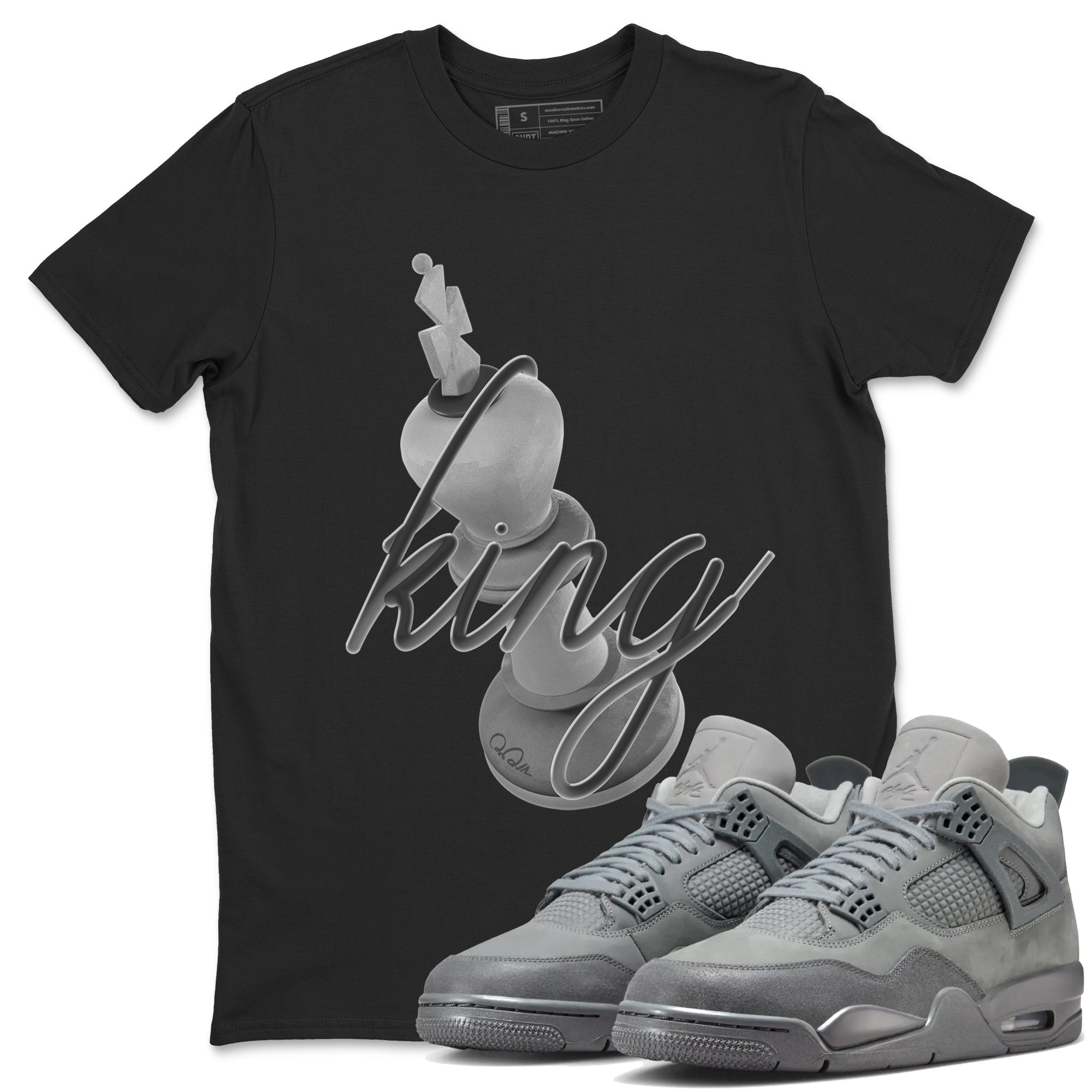 3D King snkmatch Tees - Air Jordan 4 Wet Cement
