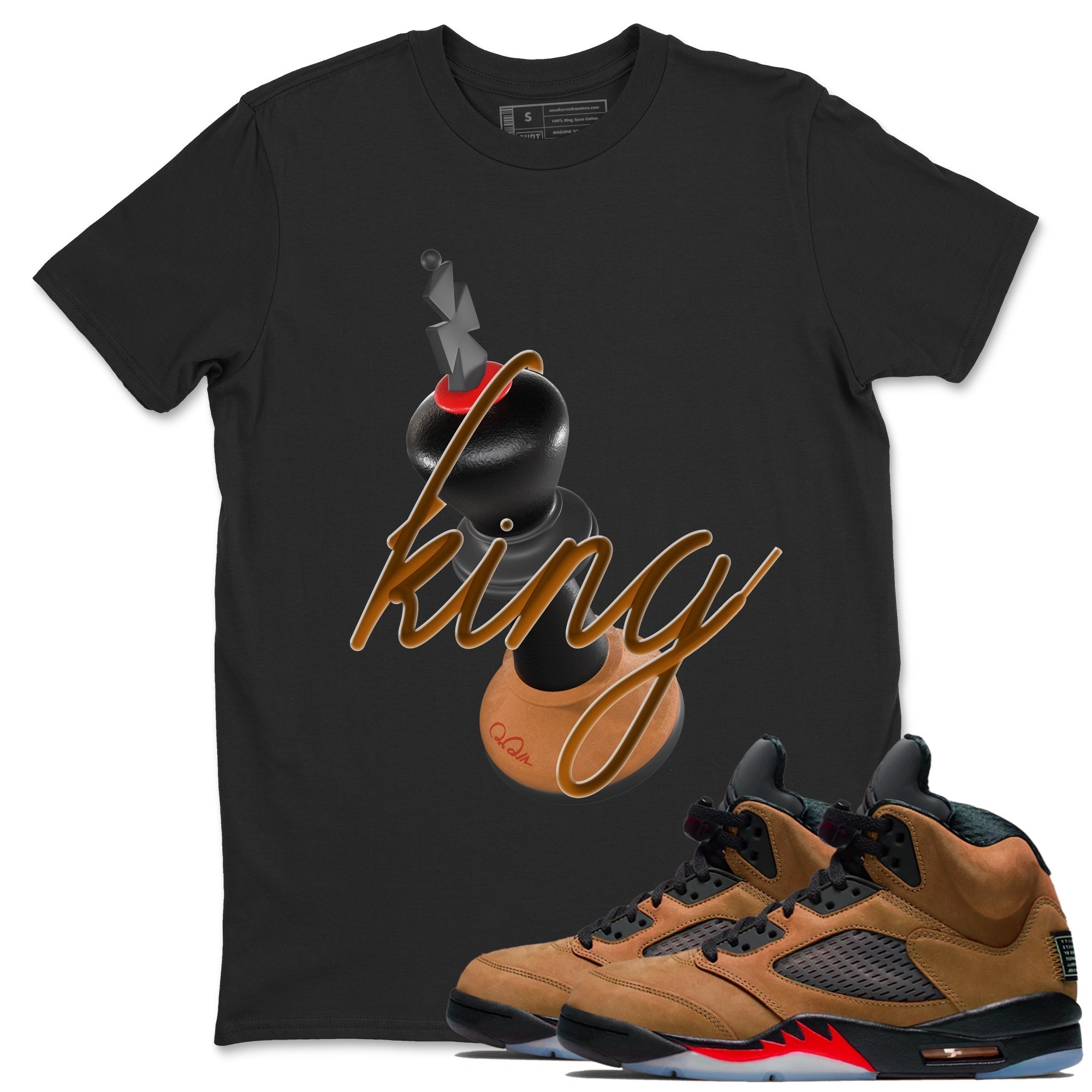 3D King snkmatch Tees - Air Jordan 5 Archaeo Brown