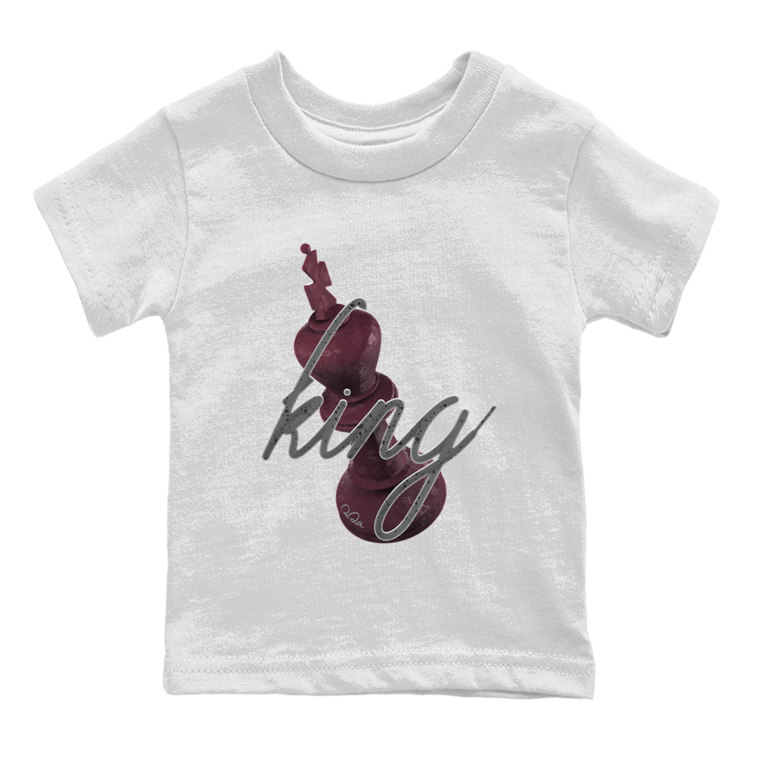 3D King Kids Tops - Air Jordan 5 Burgundy
