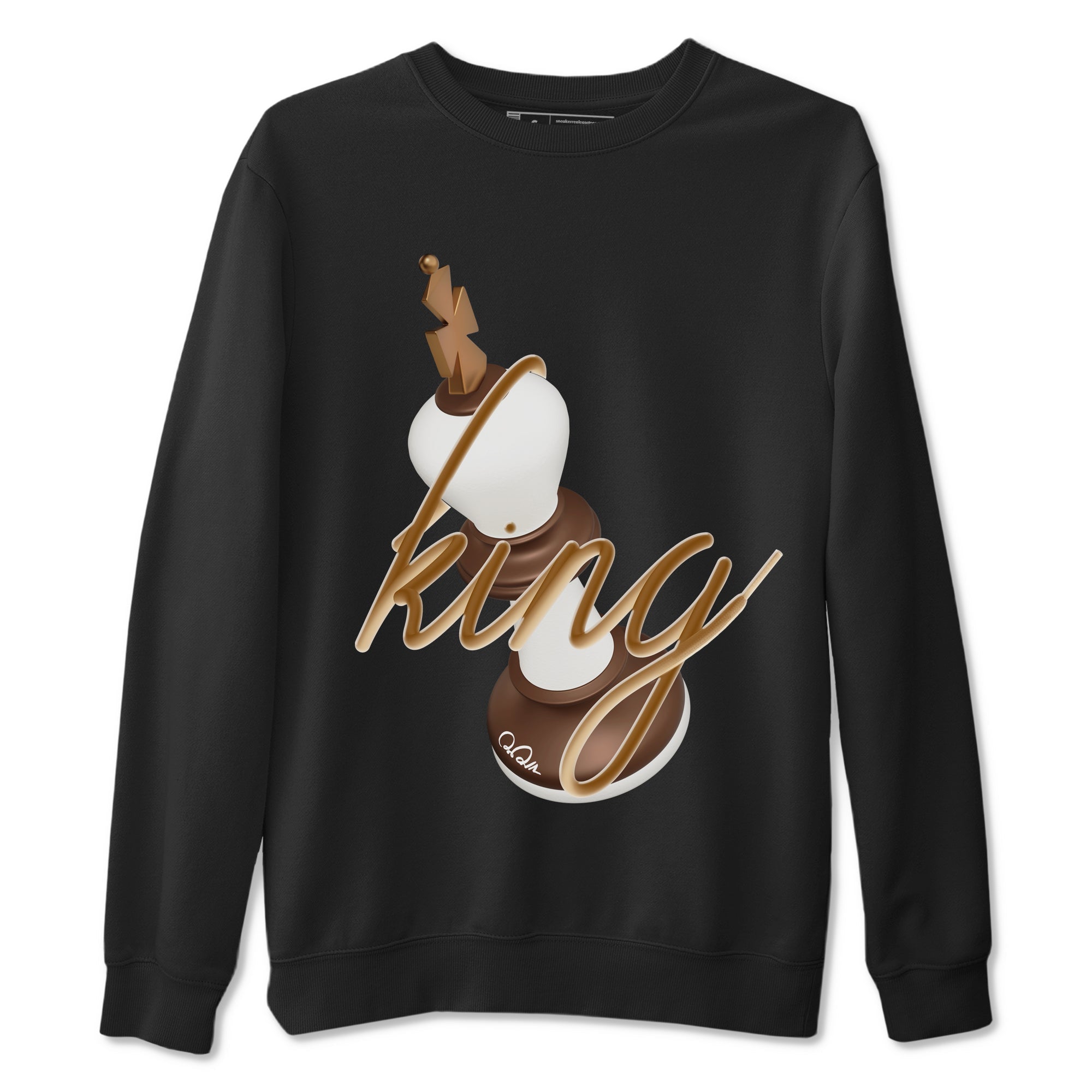 3D King snkmatch Tees - Air Jordan 5 Golden Ticket