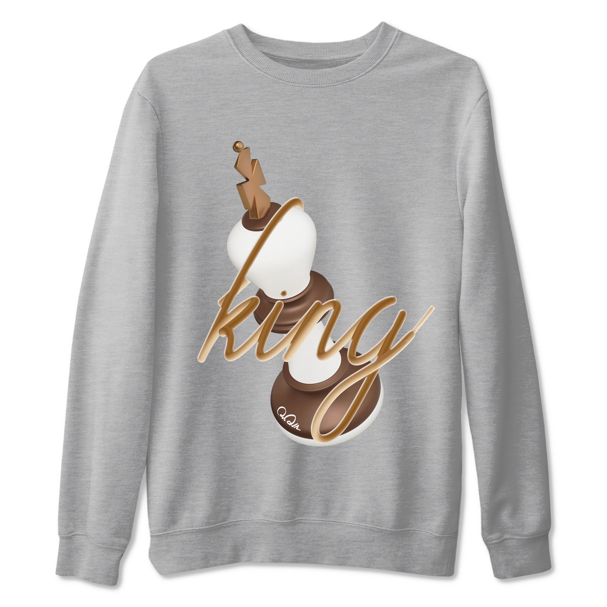 3D King snkmatch Tees - Air Jordan 5 Golden Ticket