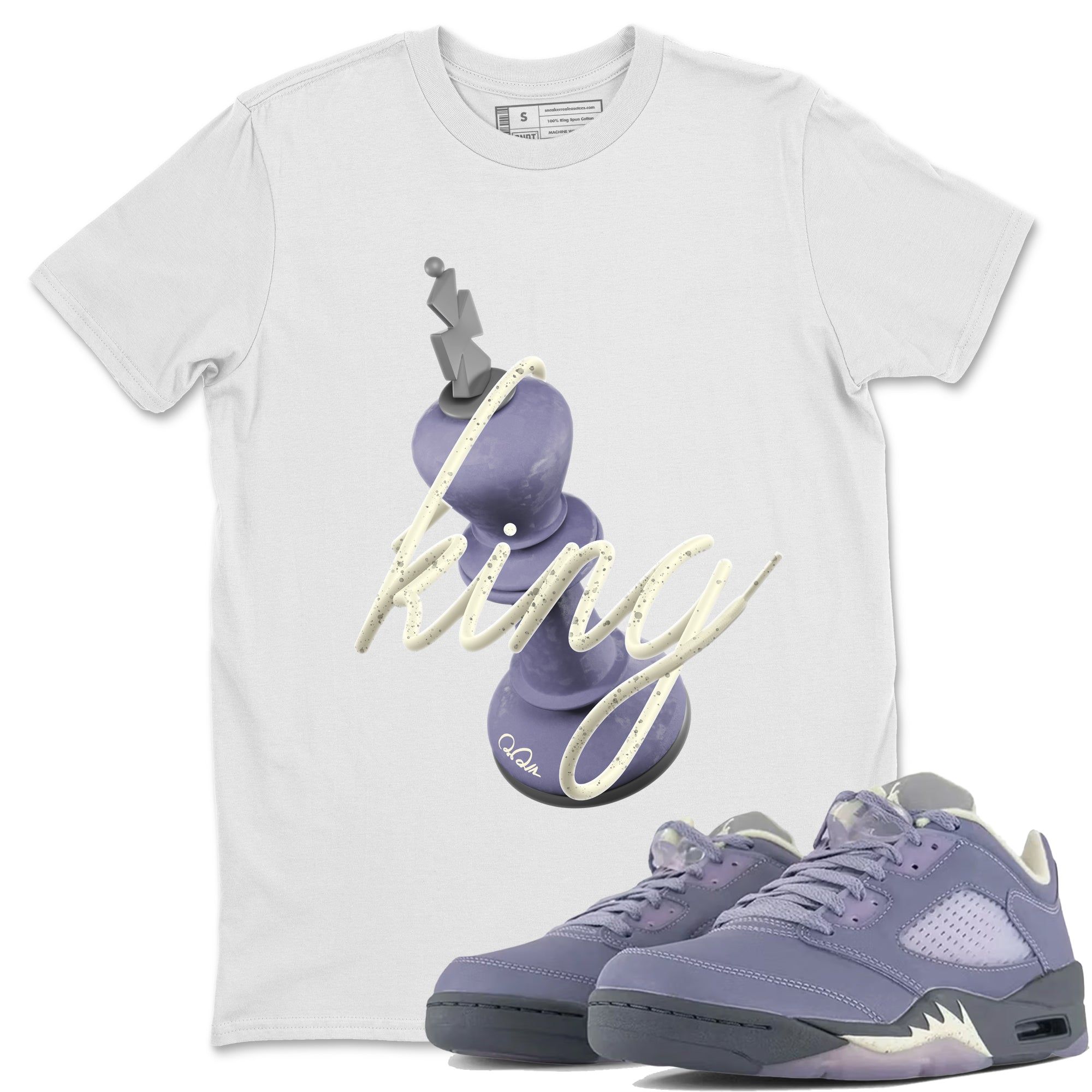 3D King Unisex Tops - Air Jordan 5 Indigo Haze