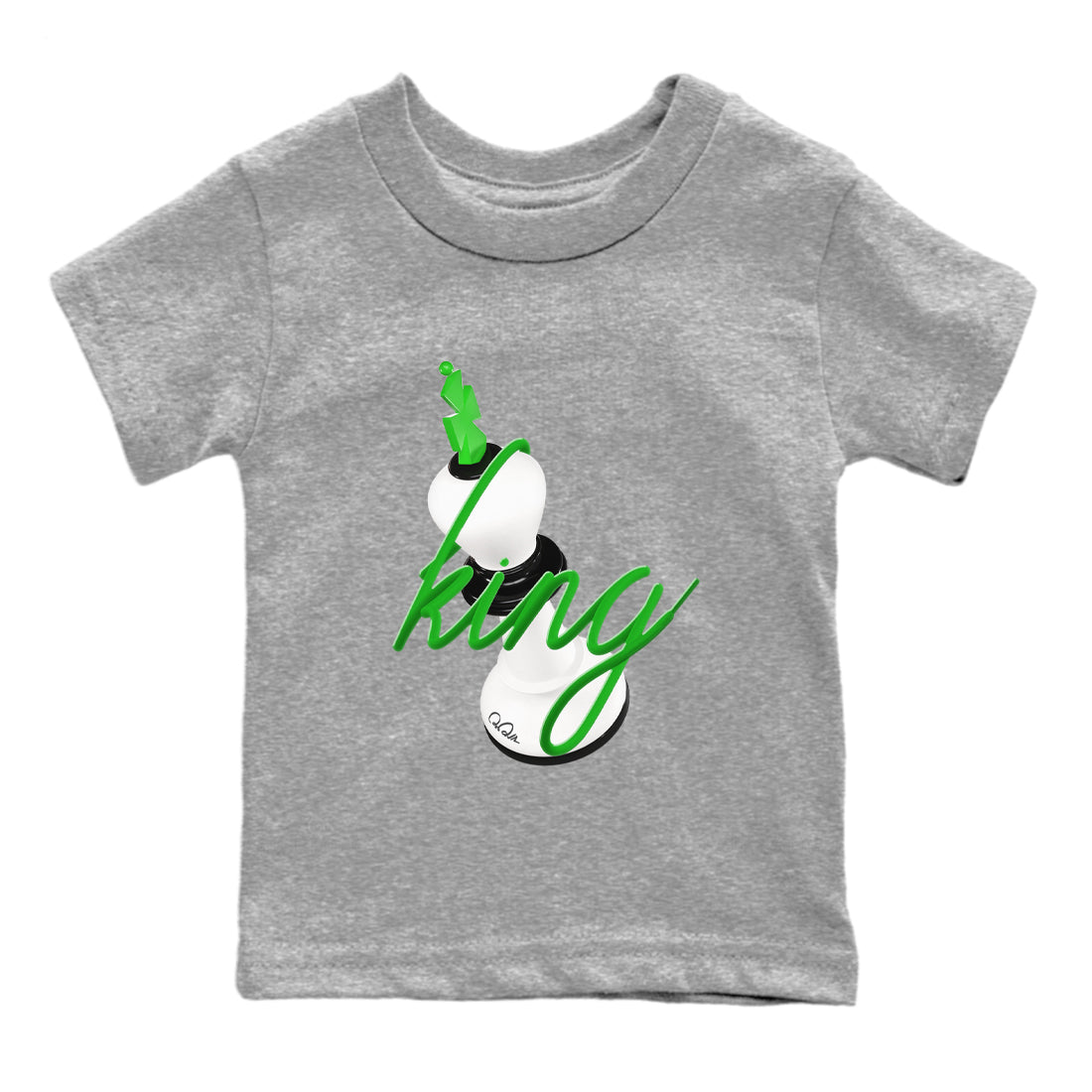 3D King snkmatch Tees Kids - Air Jordan 5 Lucky Green
