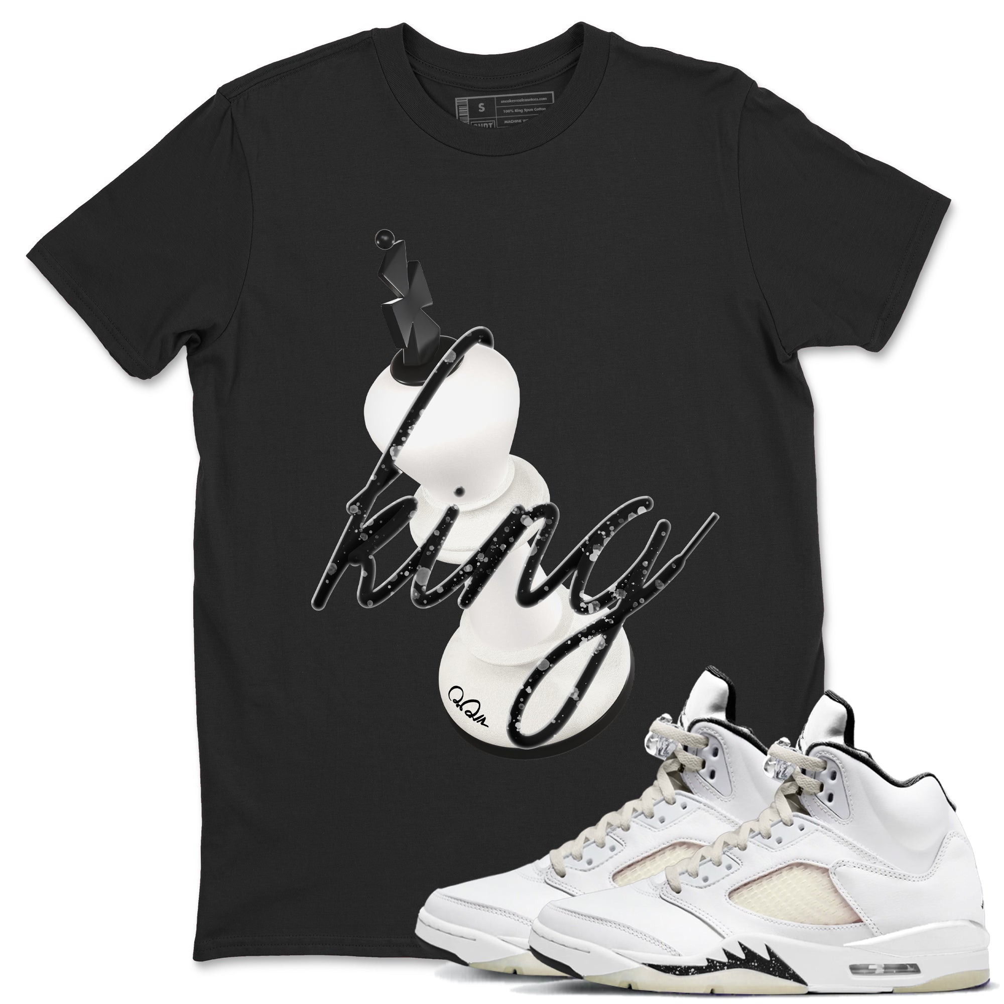 3D King snkmatch Tees - Air Jordan 5 Sail