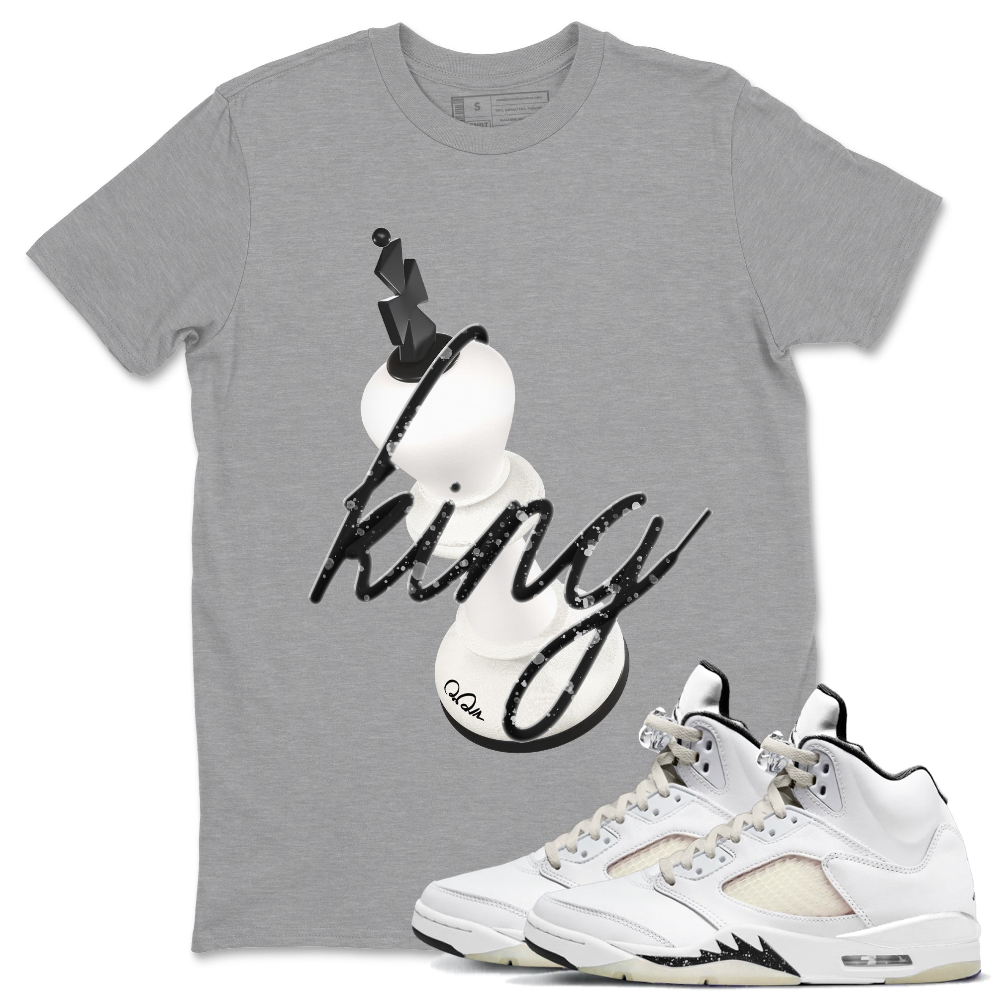 3D King snkmatch Tees - Air Jordan 5 Sail