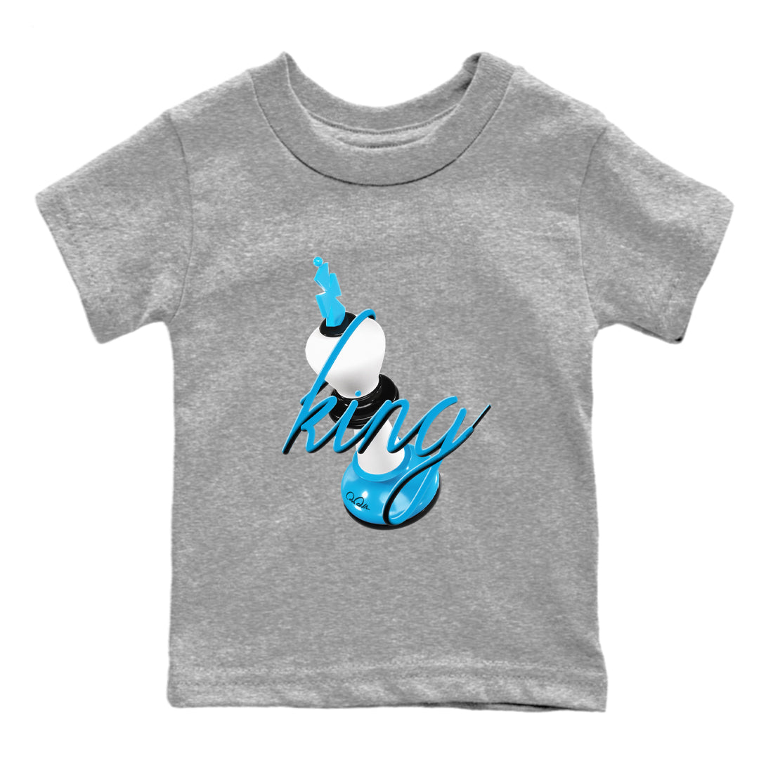 3D King snkmatch Tees Kids - Air Jordan 9 Powder Blue