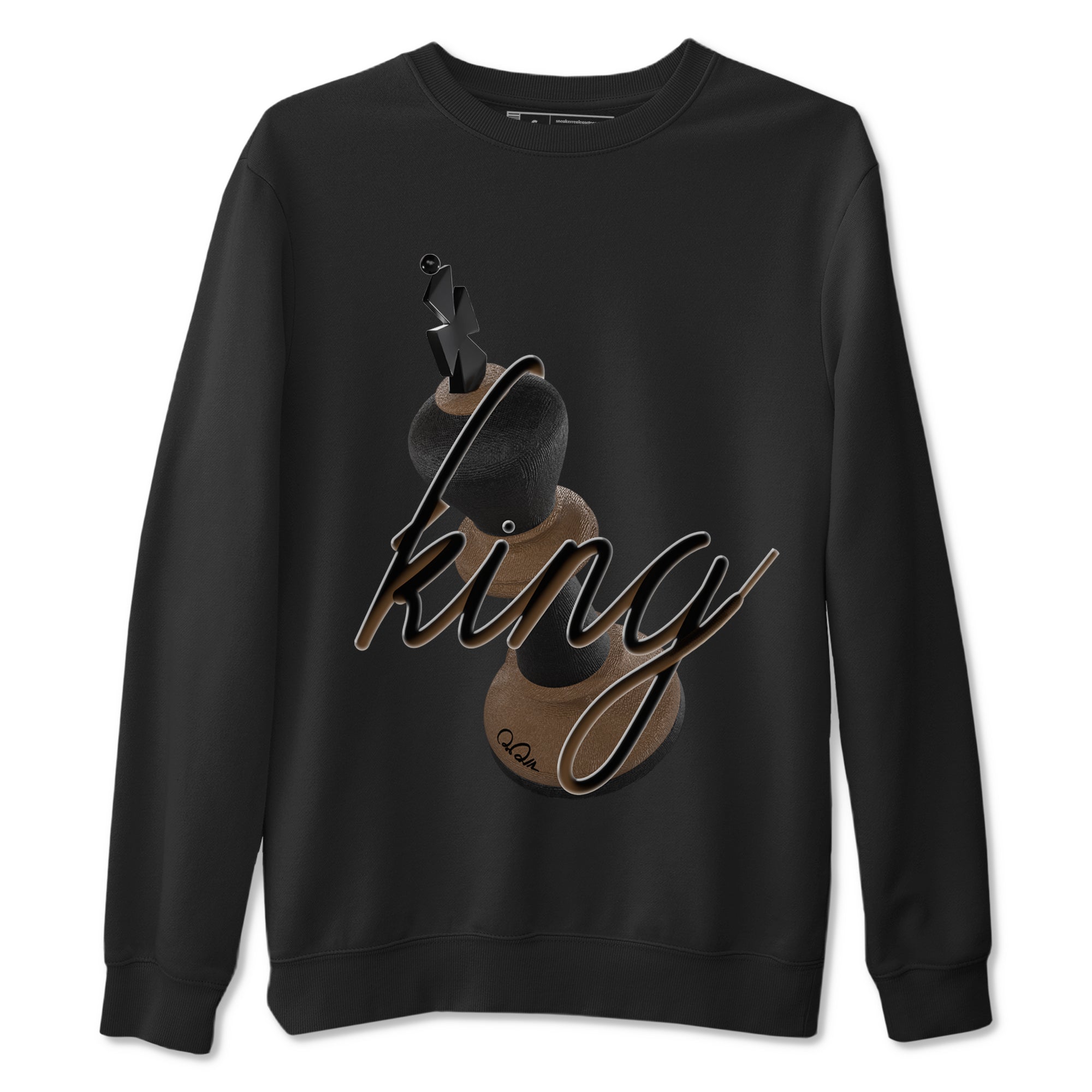 3D King snkmatch Tees - Jordan Jumpman Jack Travis Scott Dark Mocha