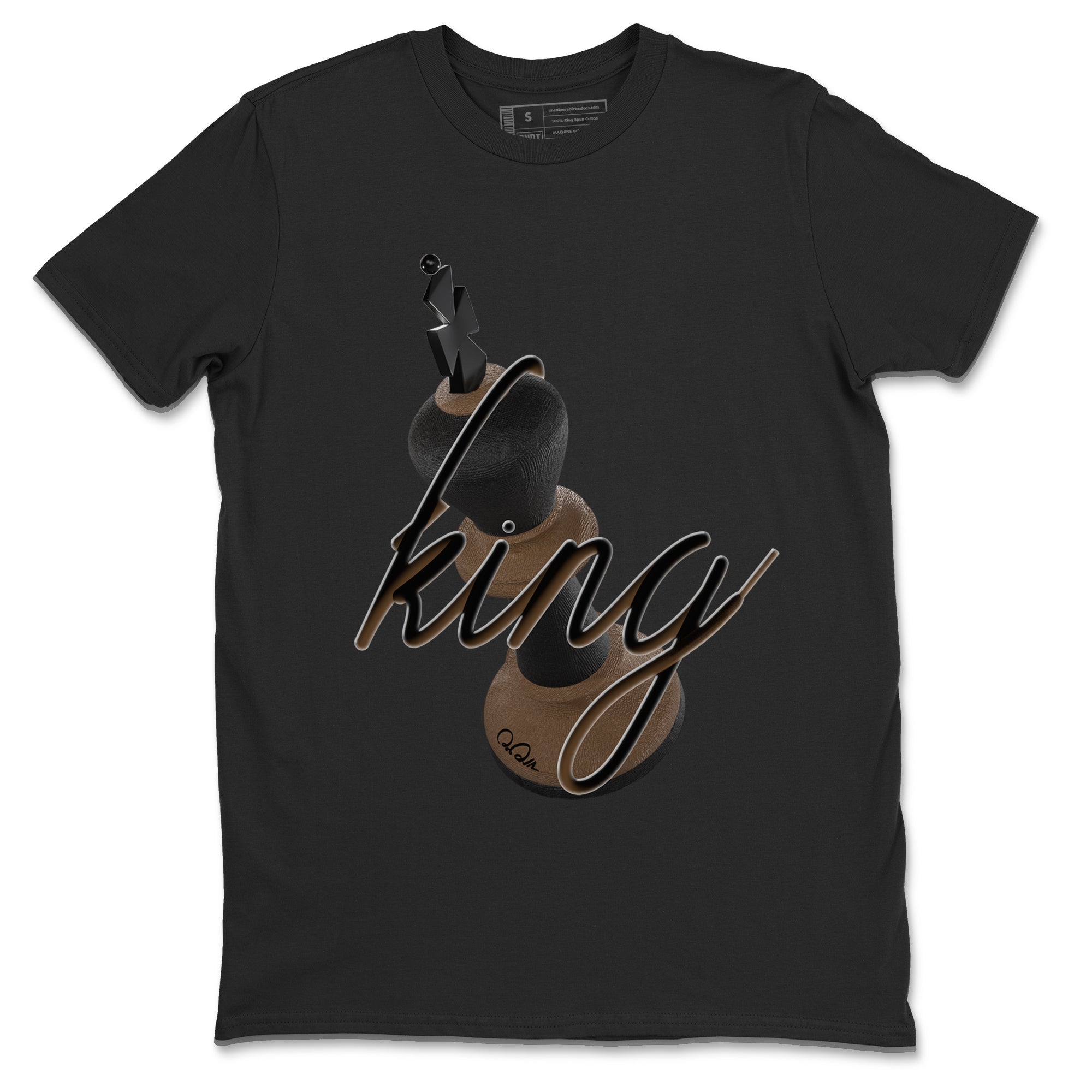 3D King snkmatch Tees - Jordan Jumpman Jack Travis Scott Dark Mocha