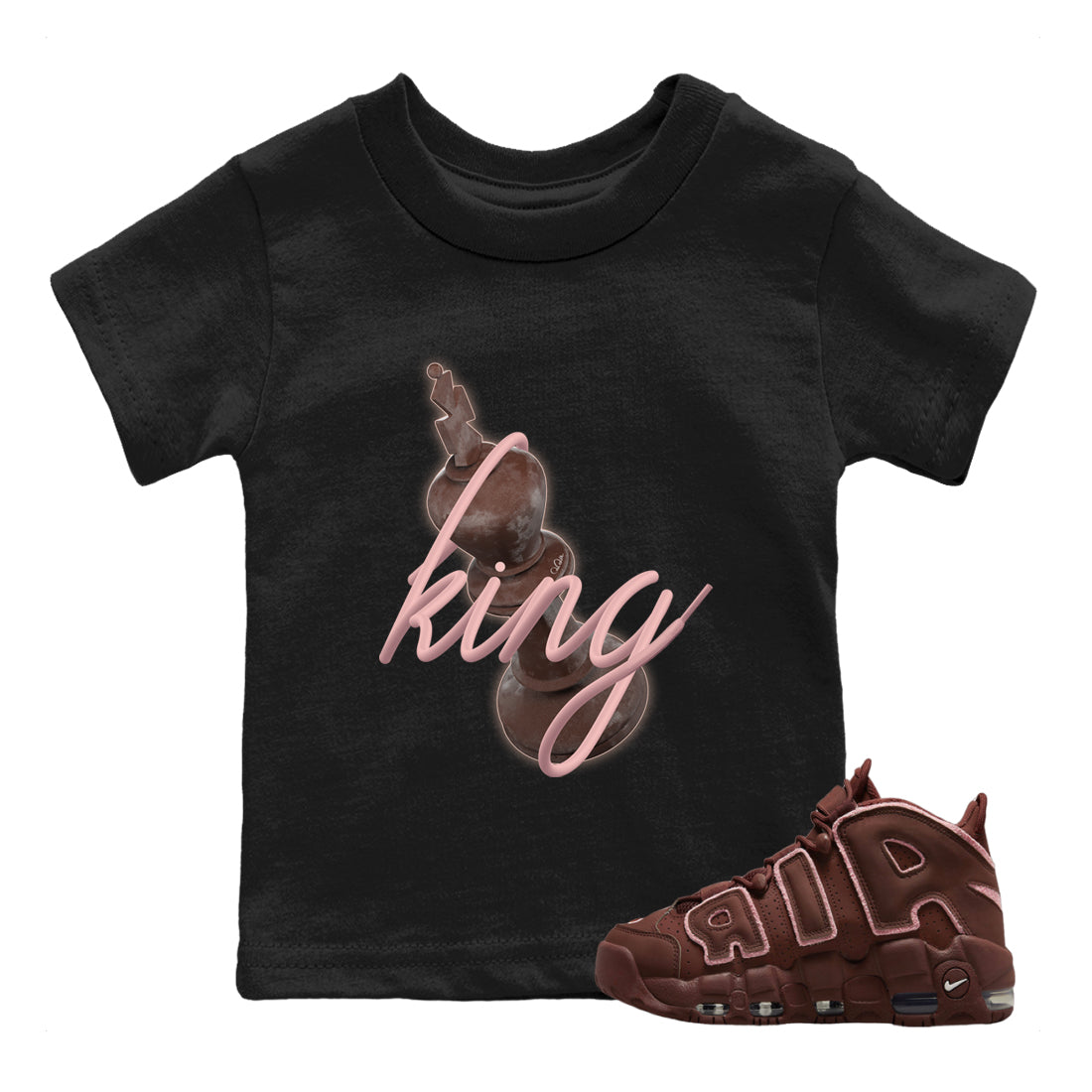 3D King Kids Tops - Air More Uptempo Valentines Day