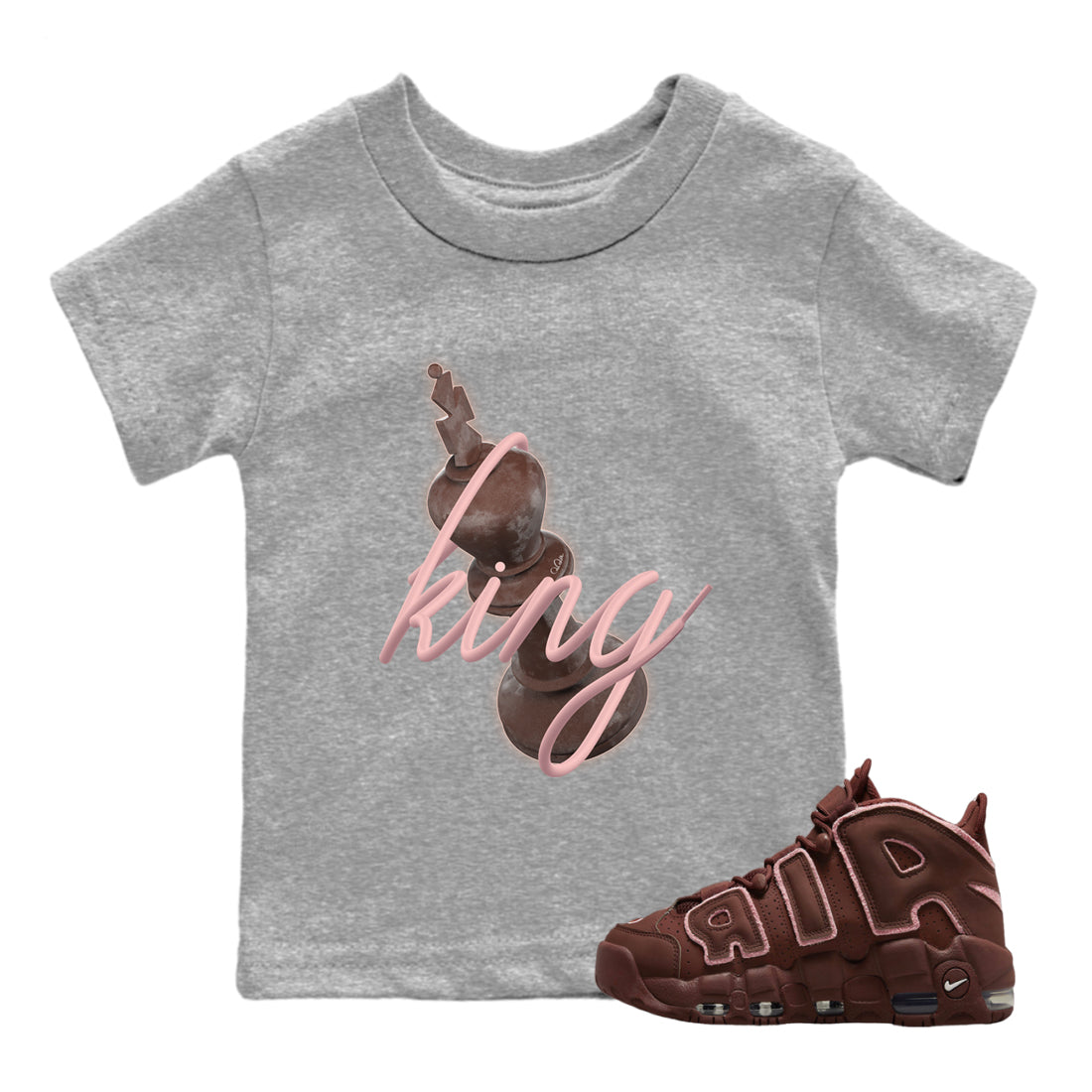 3D King Kids Tops - Air More Uptempo Valentines Day