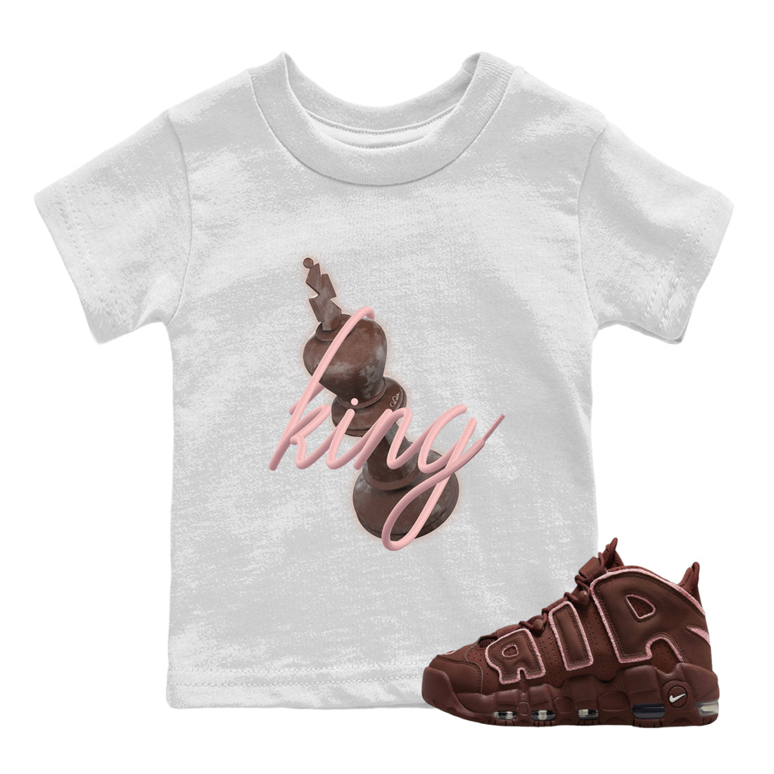 3D King Kids Tops - Air More Uptempo Valentines Day