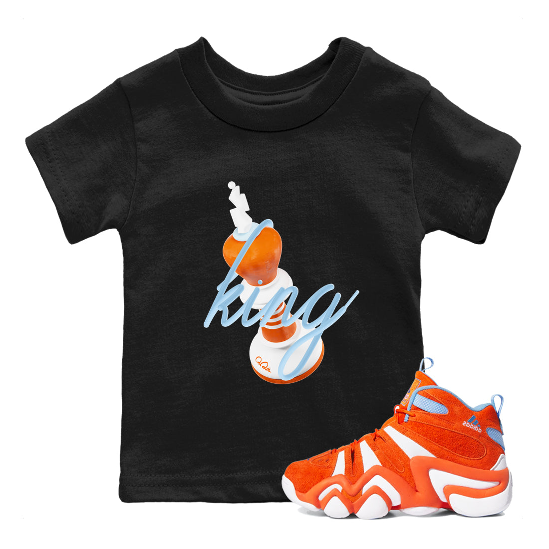 3D King snkmatch Tee Kids - Crazy 8 Team Orange