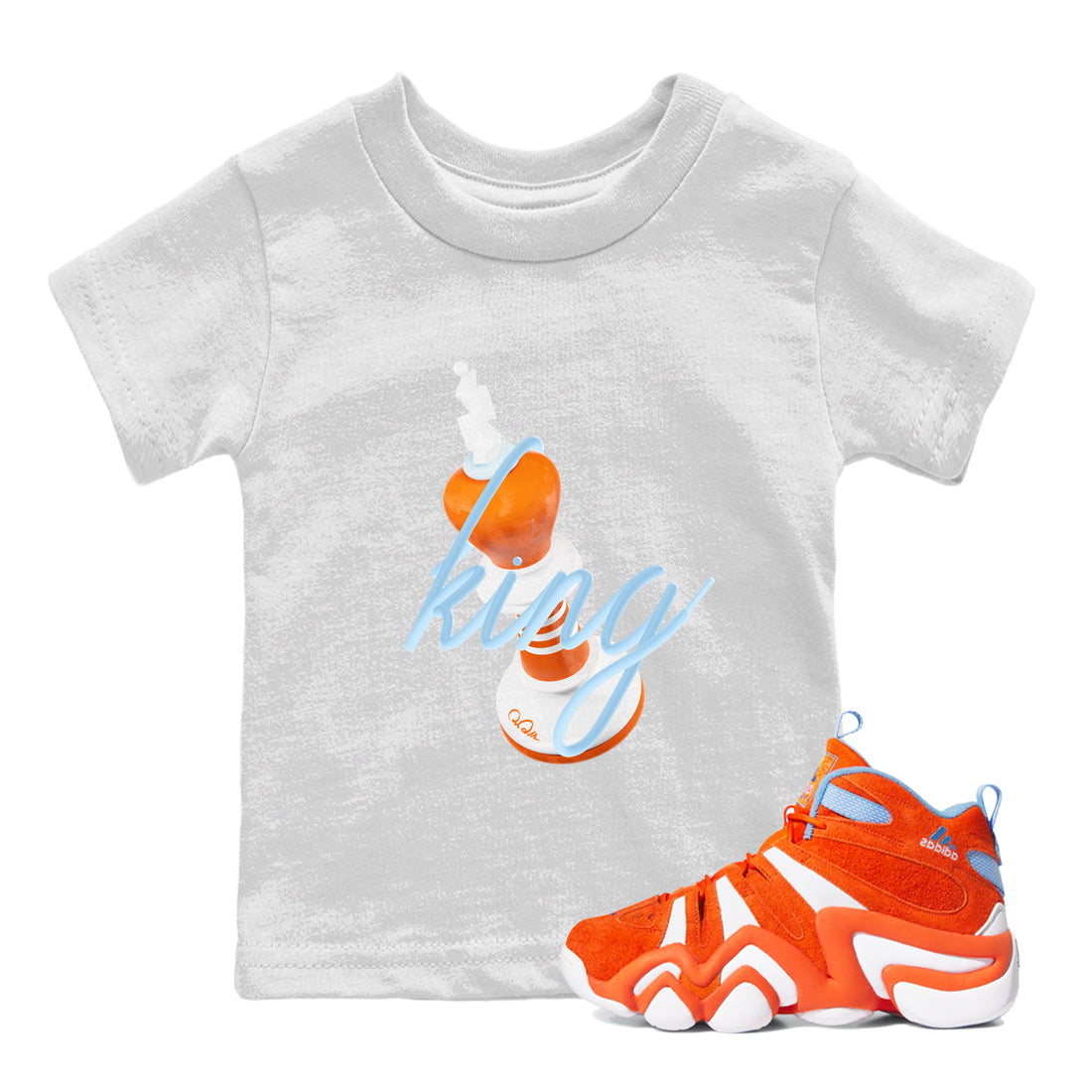 3D King snkmatch Tee Kids - Crazy 8 Team Orange