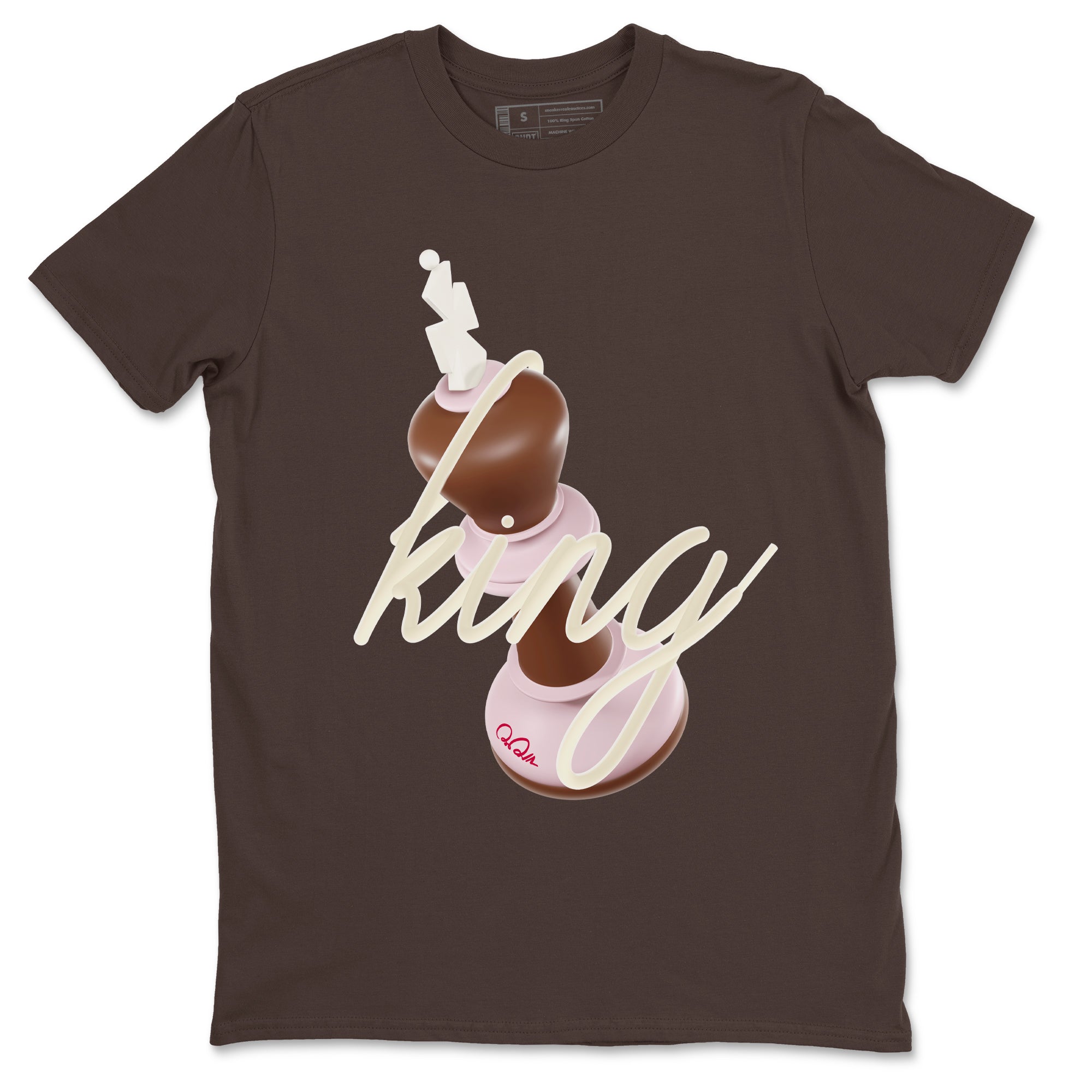 3D King snkmatch Tees - Dunk Cacao Wow And Pink Foam