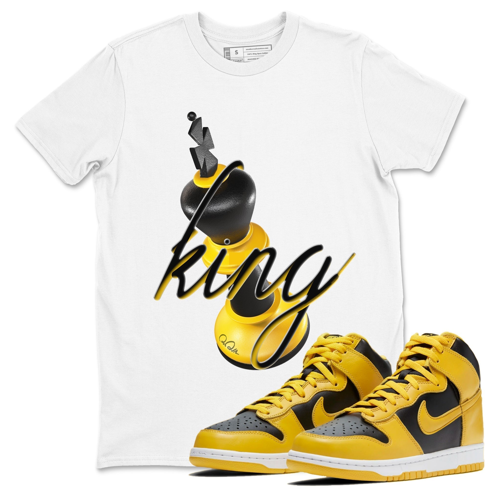 3D King snkmatch Tees - Dunk High Pollen