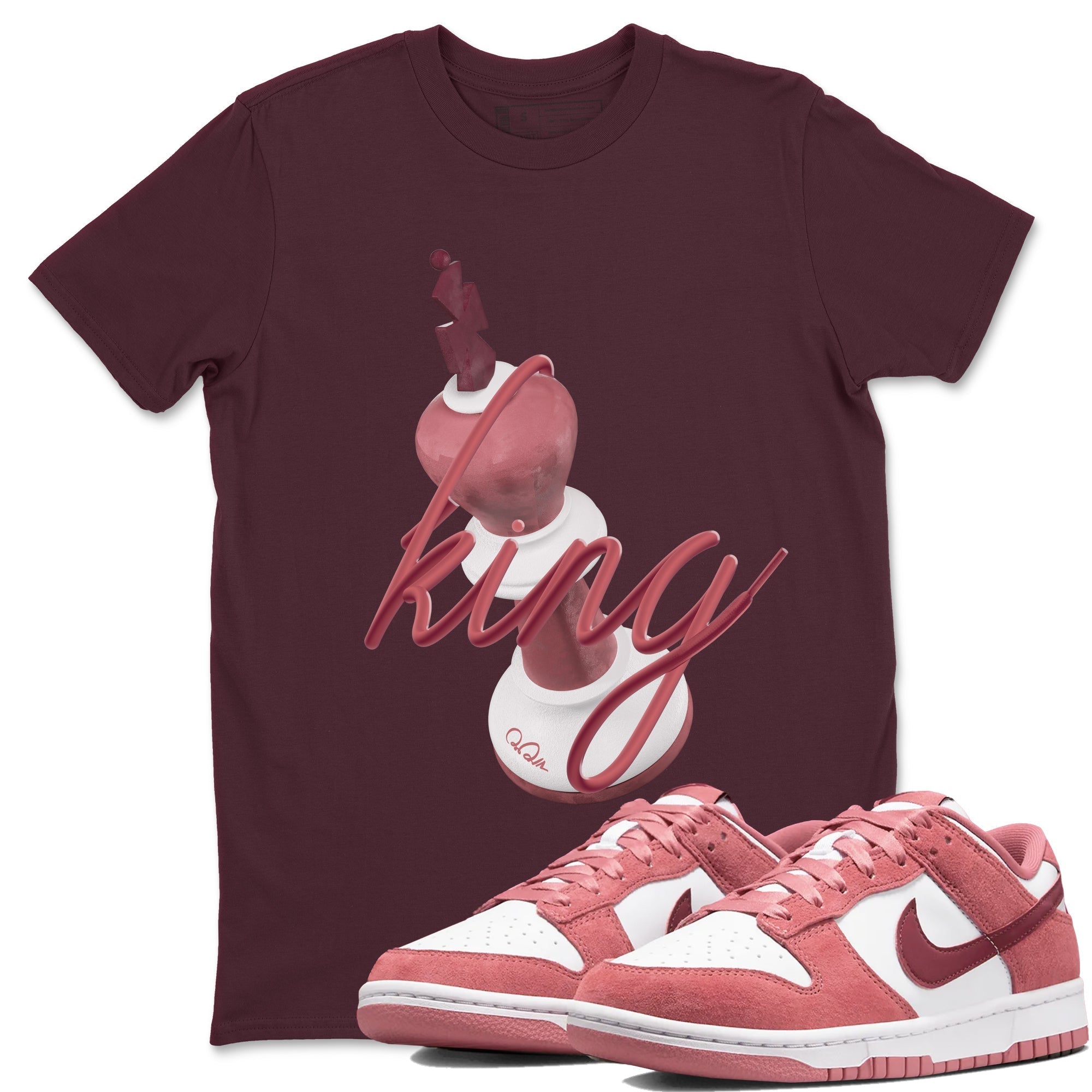 3D King snkmatch Tee - Dunk Valentines Day 2024