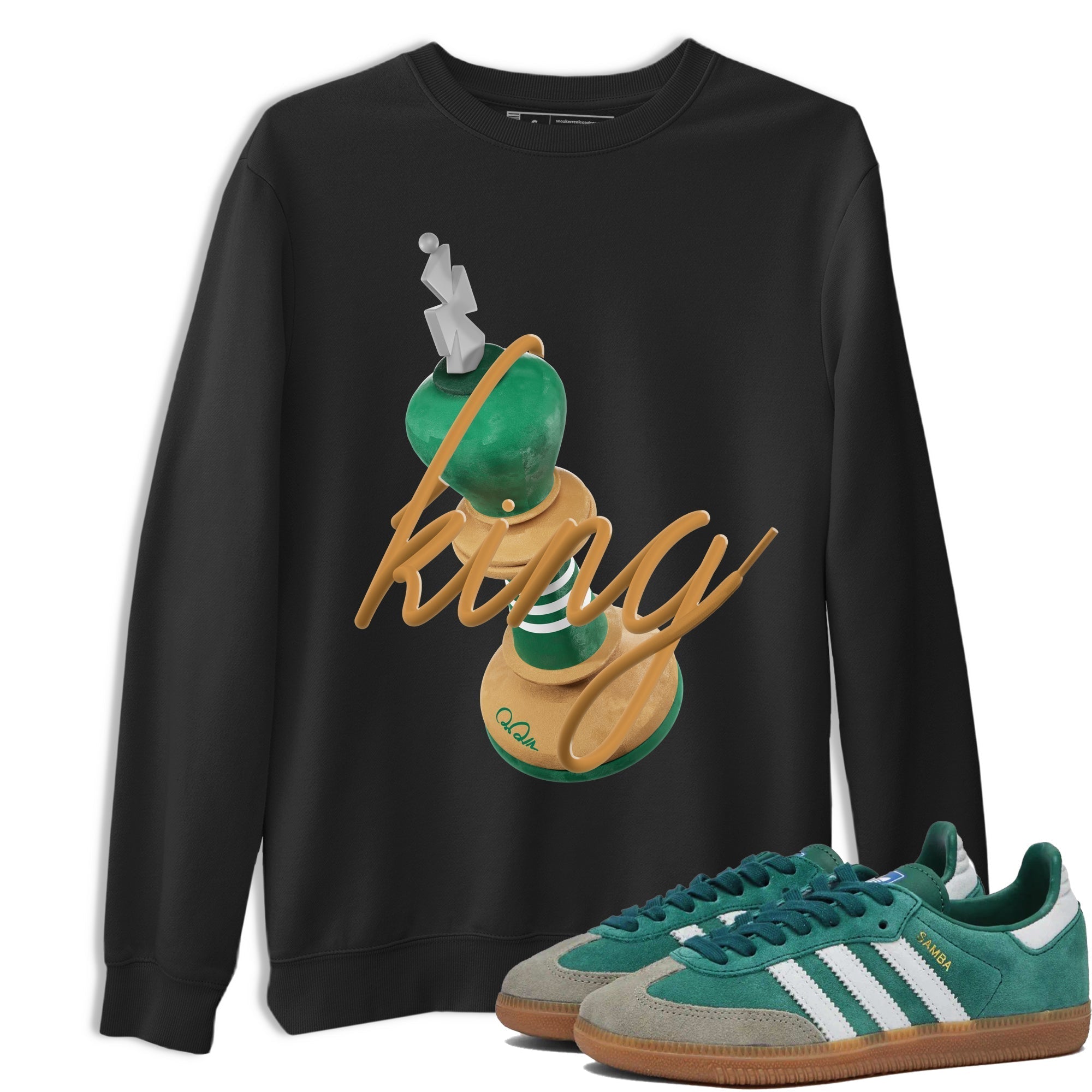 3D King snkmatch Tee - Samba Collegiate Green Gum