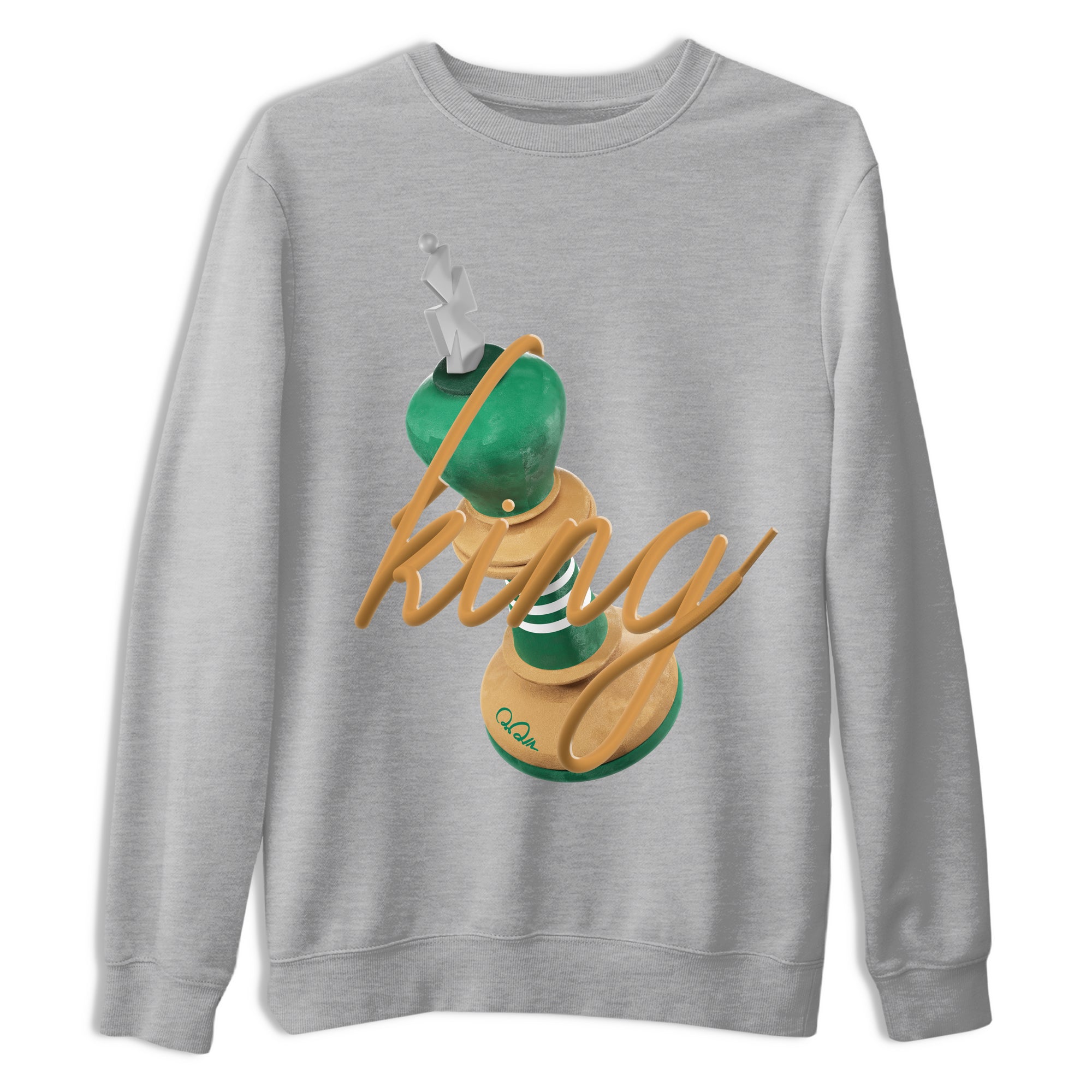 3D King snkmatch Tee - Samba Collegiate Green Gum