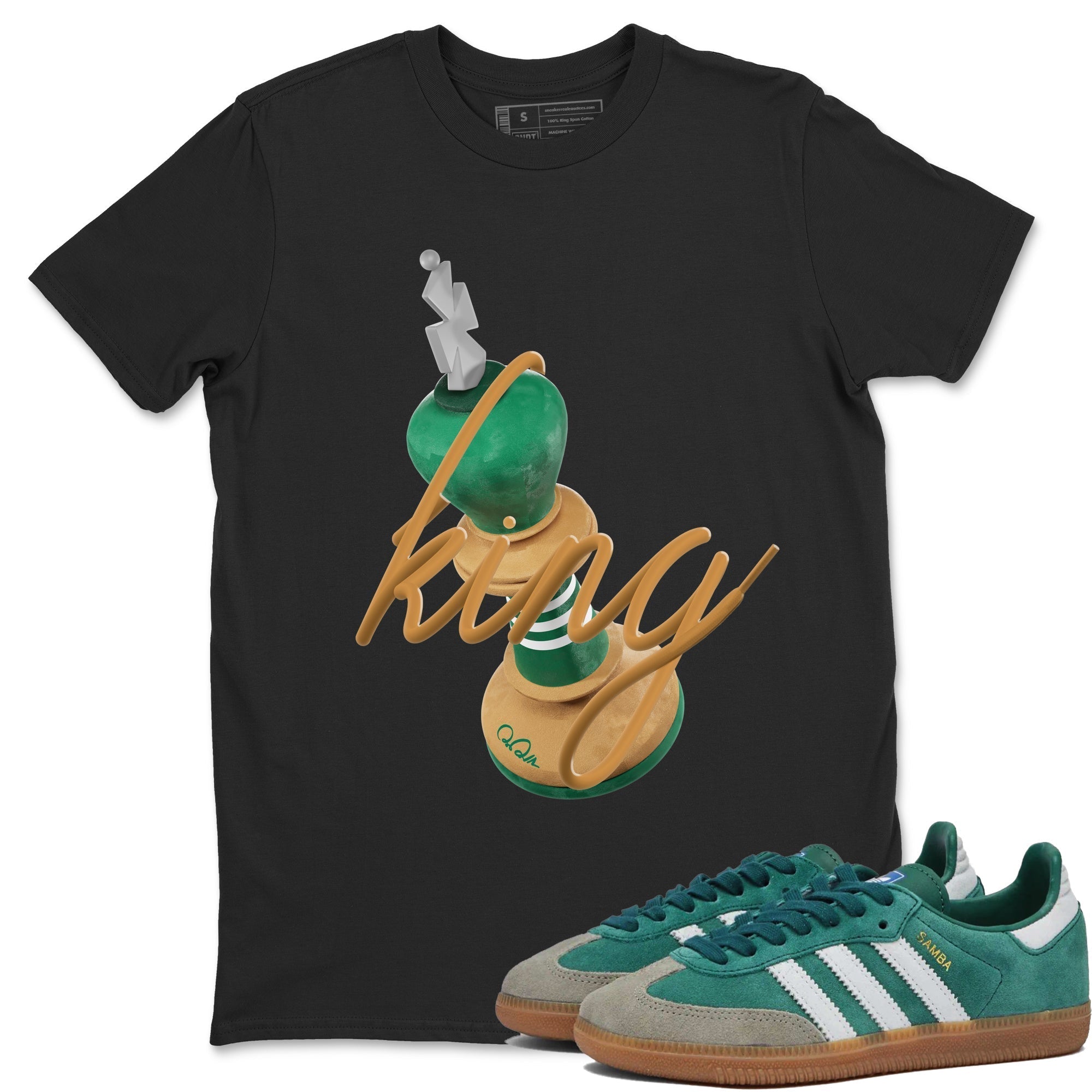3D King snkmatch Tee - Samba Collegiate Green Gum