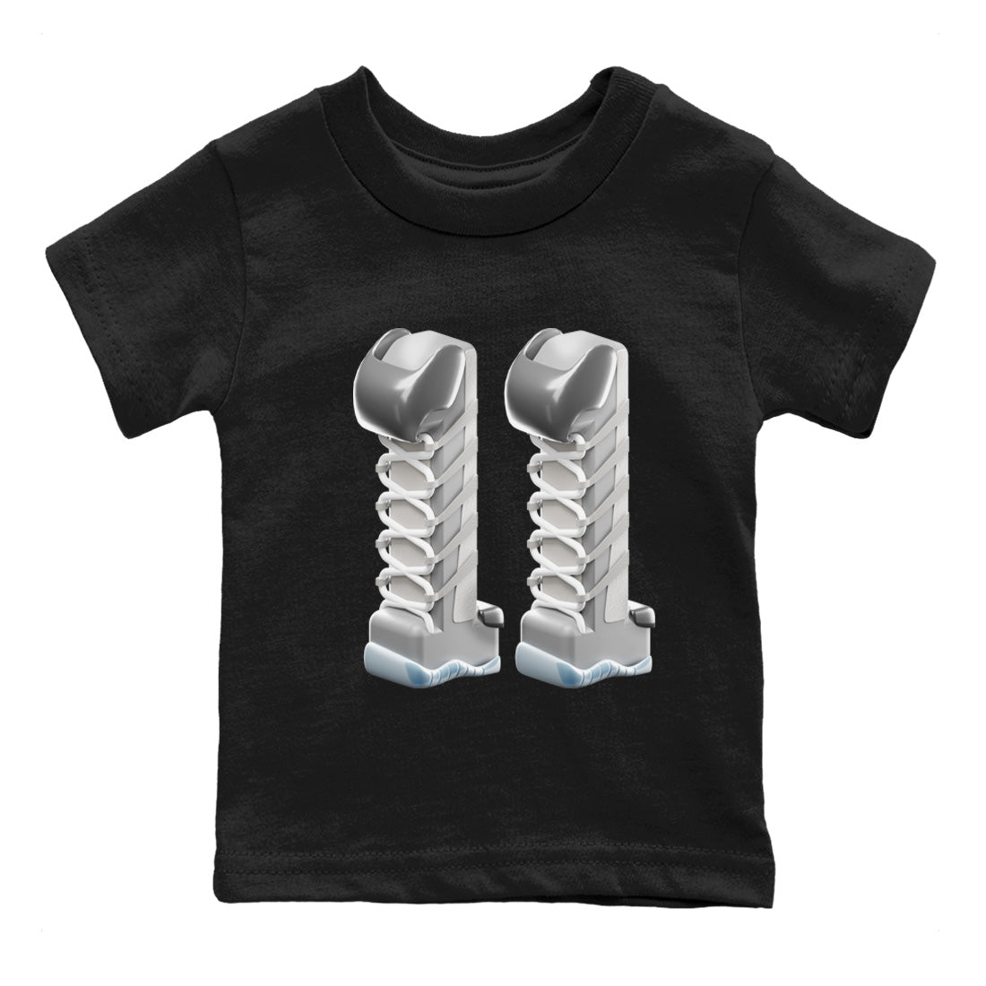 3D Number 11 Kids Tops - Air Jordan 11 Cool Grey