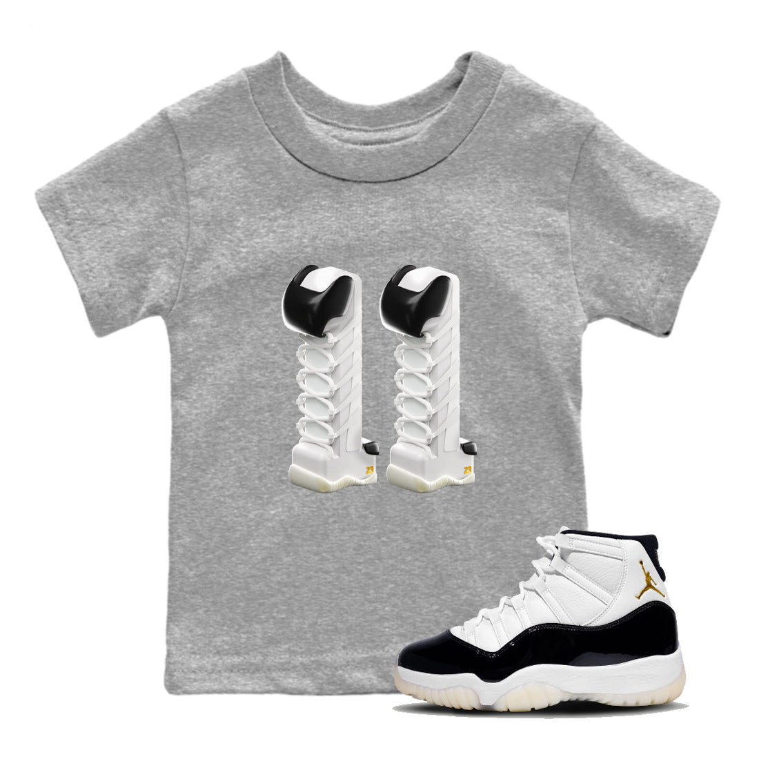 3D Number 11 snkmatch Tee Kids - Air Jordan 11 Gratitude