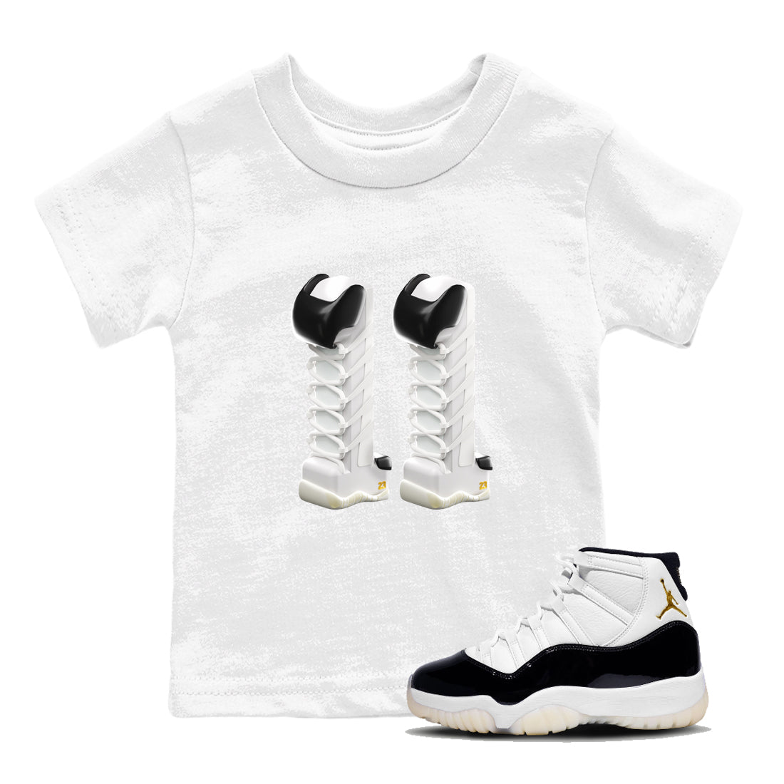 3D Number 11 snkmatch Tee Kids - Air Jordan 11 Gratitude
