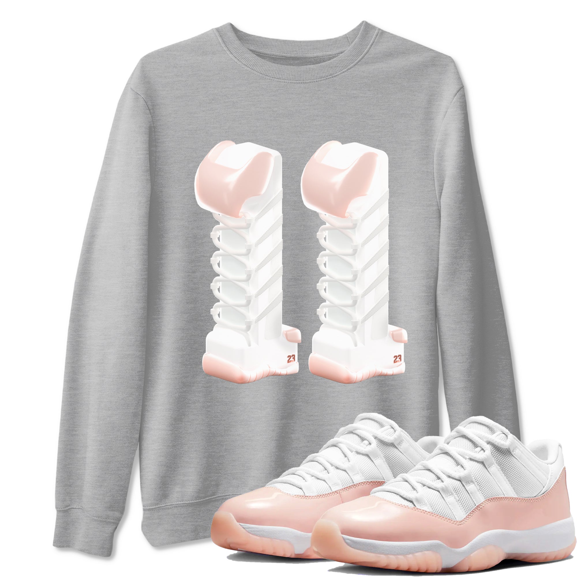 3D Number 11 snkmatch Tees - Air Jordan 11 Legend Pink