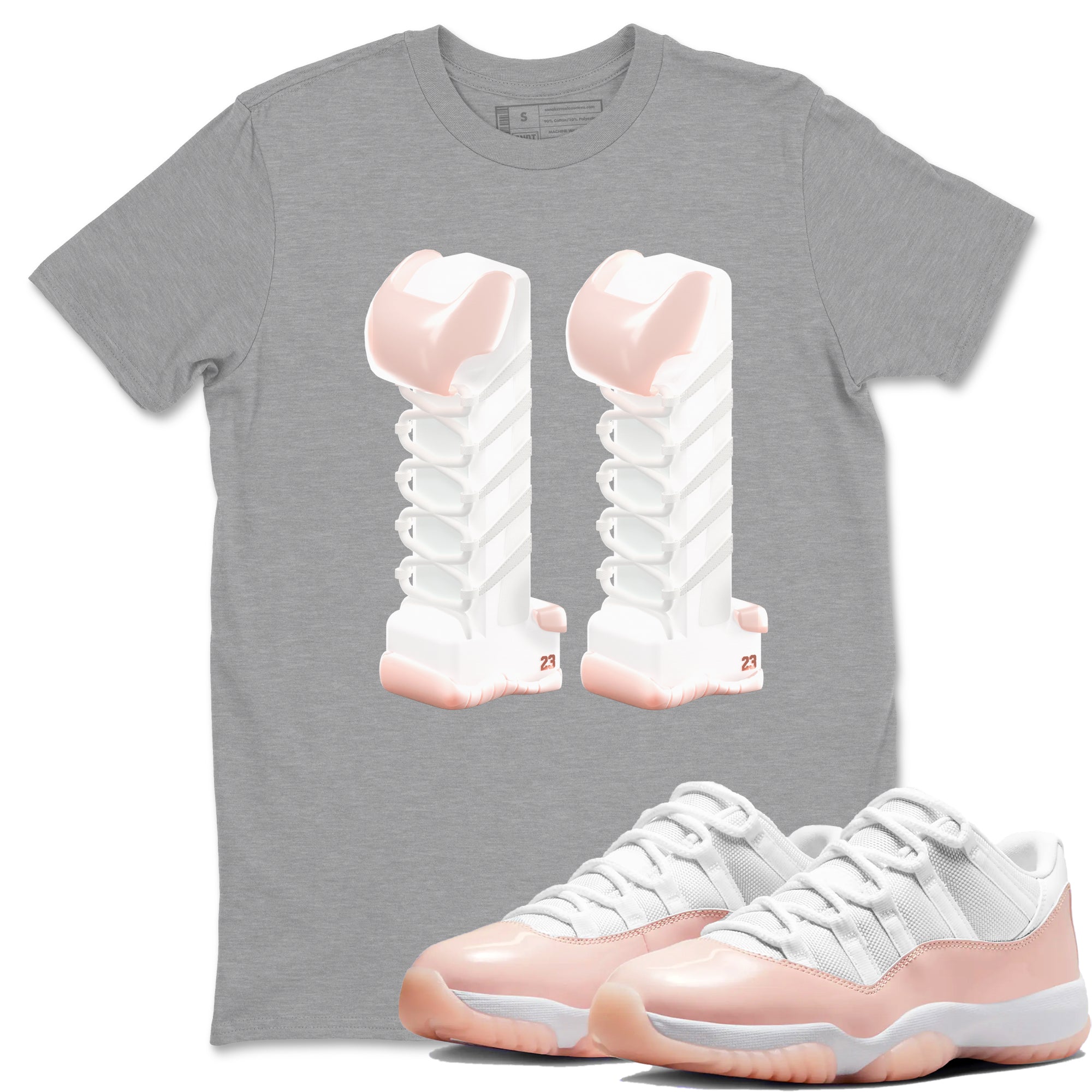 3D Number 11 snkmatch Tees - Air Jordan 11 Legend Pink
