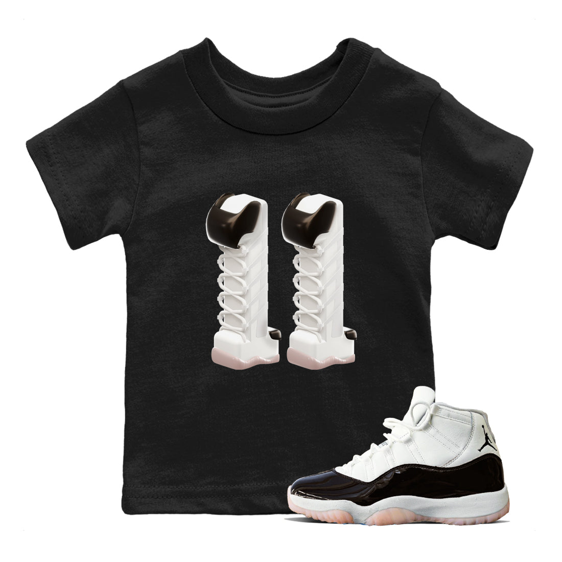 3D Number 11 snkmatch Tee Kids - Air Jordan 11 Neapolitan