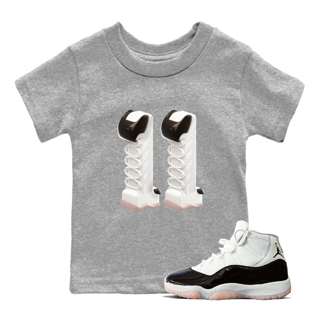 3D Number 11 snkmatch Tee Kids - Air Jordan 11 Neapolitan
