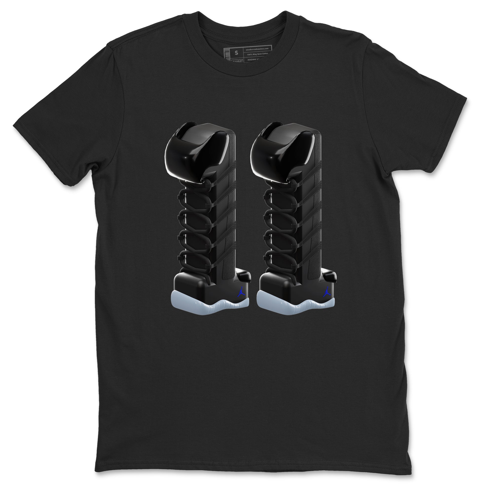 3D Number 11 snkmatch Tee - Air Jordan 11 Black and Varsity Royal