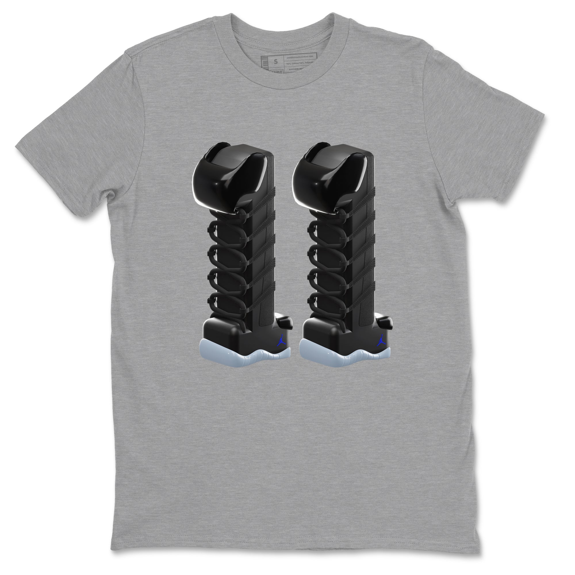 3D Number 11 snkmatch Tee - Air Jordan 11 Black and Varsity Royal