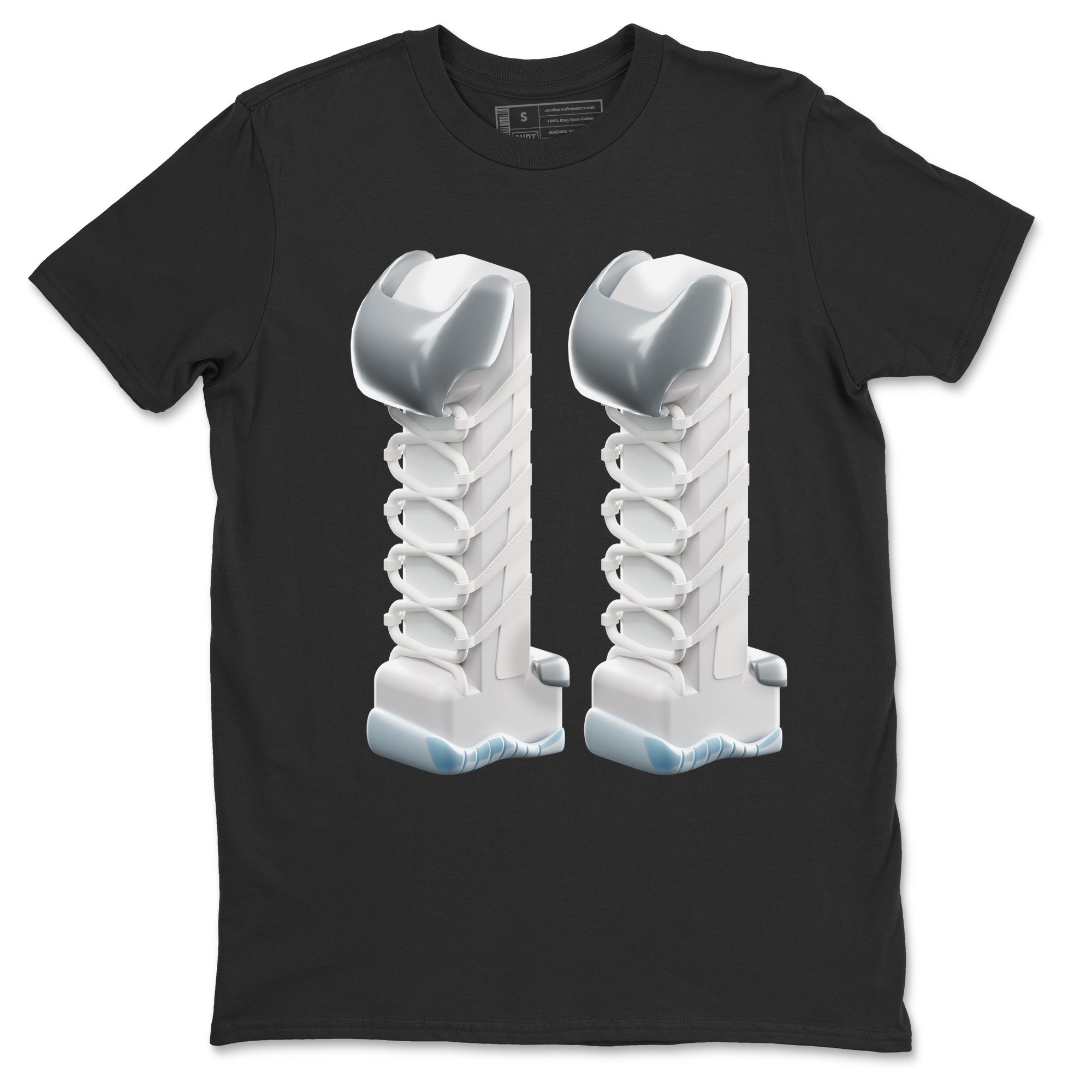 3D Number 11 Unisex Tops - Air Jordan 11 White Cement