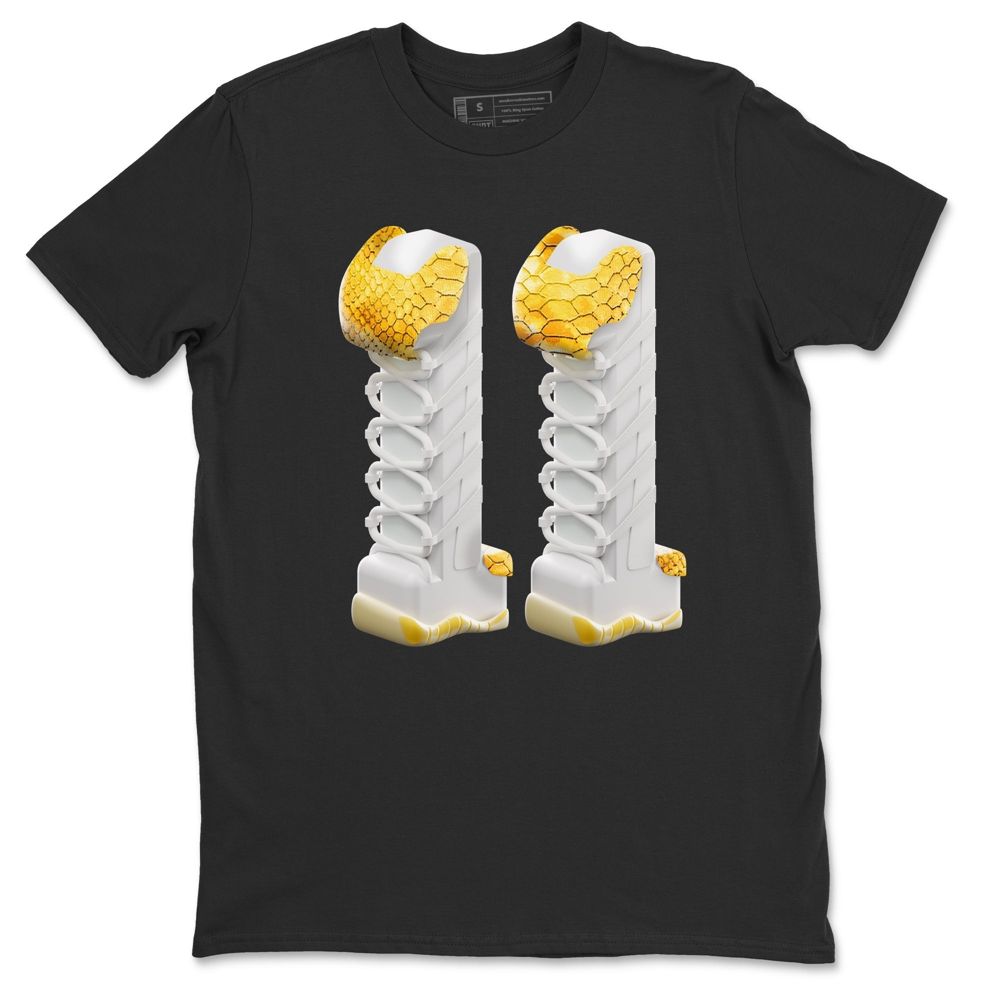 3D Number 11 Unisex Tops - Air Jordan 11 Yellow Python