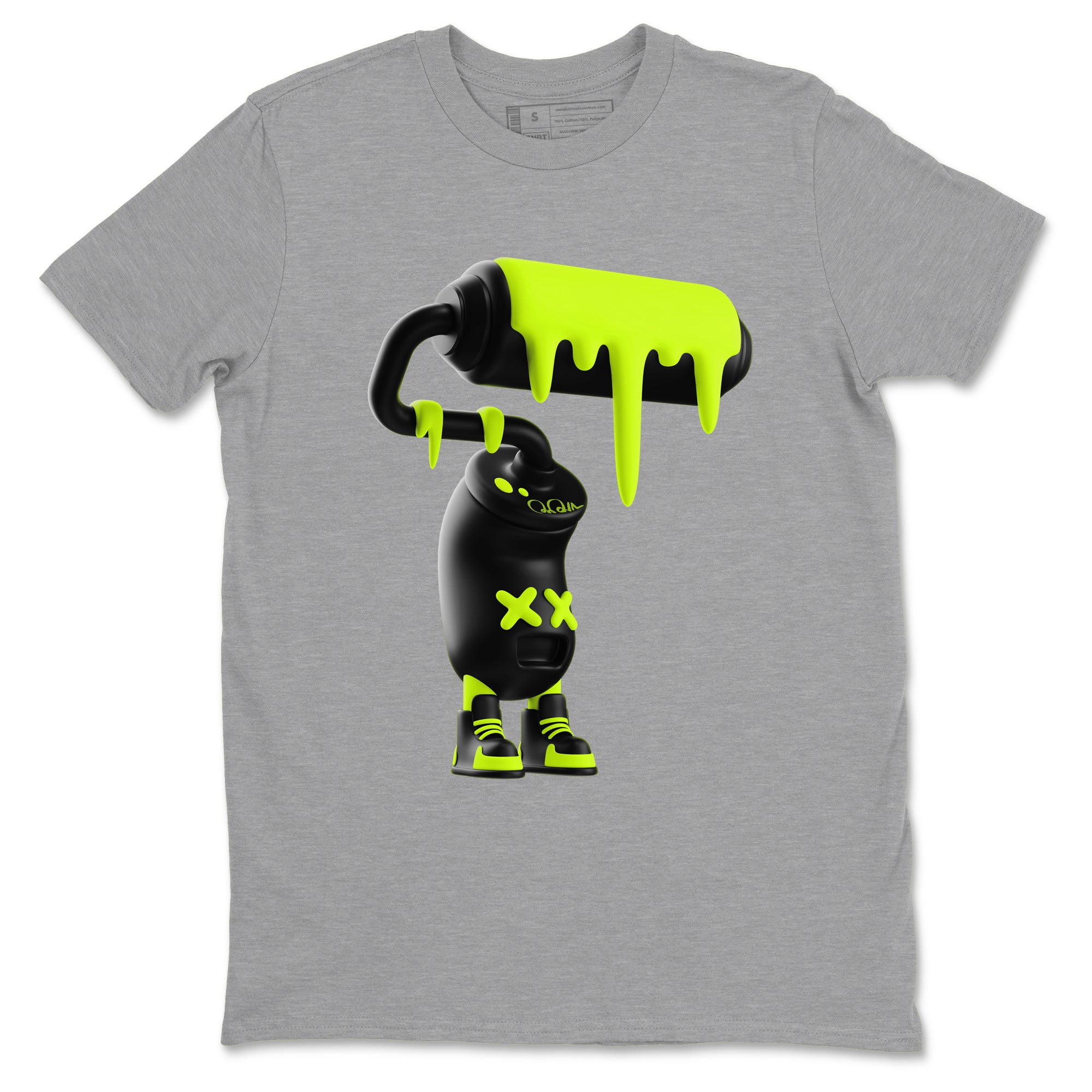 3D Paint Roller snkmatch Tees - Air Foamposite One Black Volt